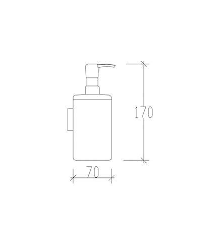 Tema Banyo Silva Sıvı Sabunluk Paslanmaz Krom Set Üstü 81207