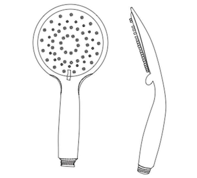 Tema Banyo Slim El Duş Başlığı Paslanmaz Krom Blister Ambalaj 075