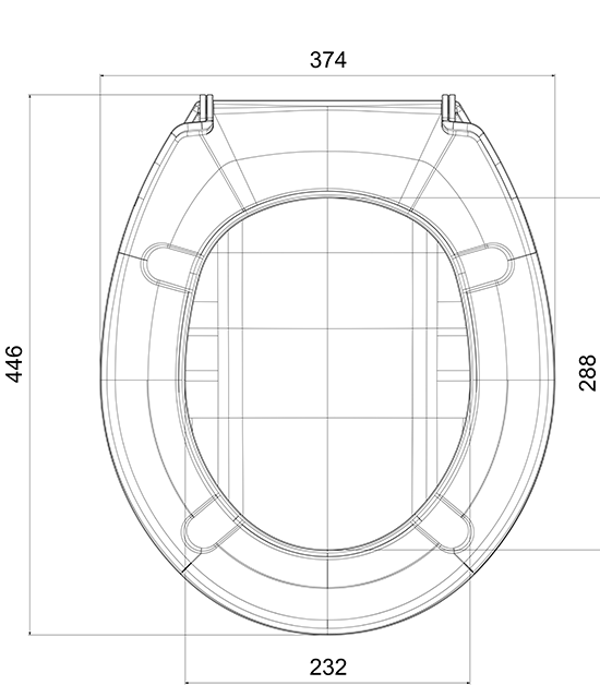 Tema Monaco Thermoplast Klozet Kapağı Beyaz Alttan Menteşeli