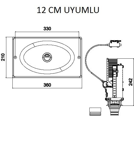 Tema Üniversal Değişim Kiti Tamir Set Gömme Rezervuar Yedek Parça
