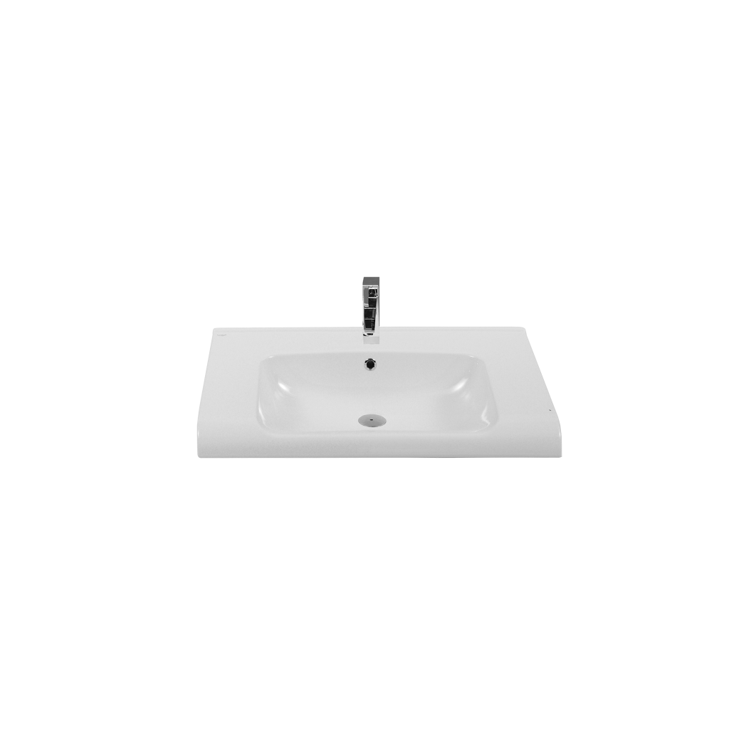 Turkuaz Anova 80 cm Etajerli Dolap Uyumlu Lavabo 80X49.5