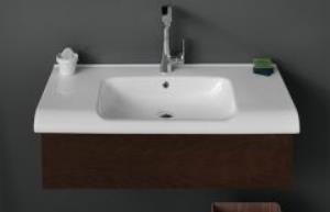 Turkuaz Anova 80 cm Etajerli Dolap Uyumlu Lavabo 80X49.5