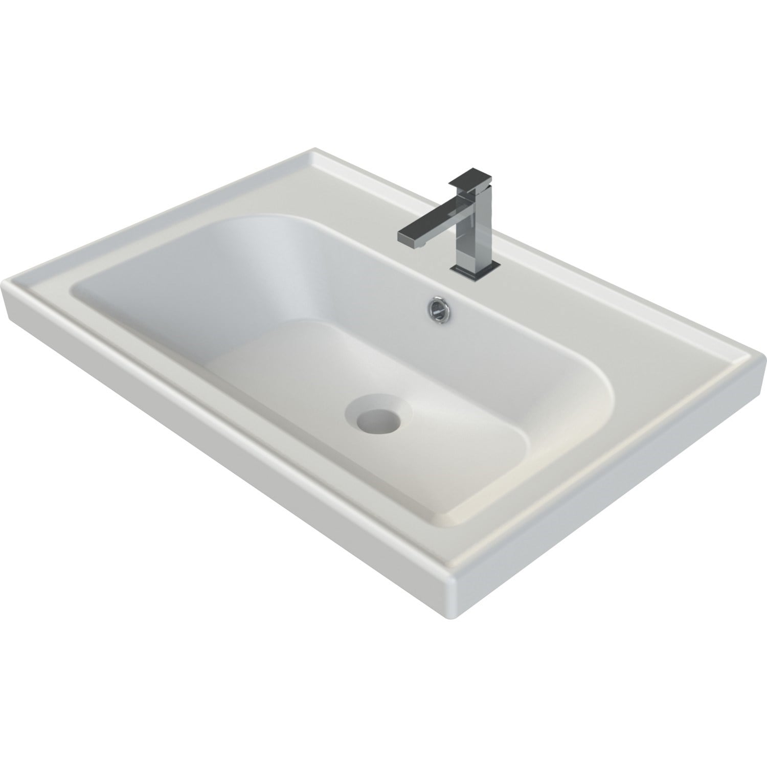 Turkuaz Cerastyle Frame 50x38 cm Etajerli Lavabo 030900-U