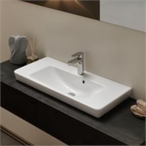 Turkuaz Porto 85 cm Etajerli Dolap Uyumlu Lavabo 85x38