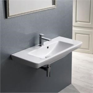 Turkuaz Porto 85 cm Etajerli Dolap Uyumlu Lavabo 85x38