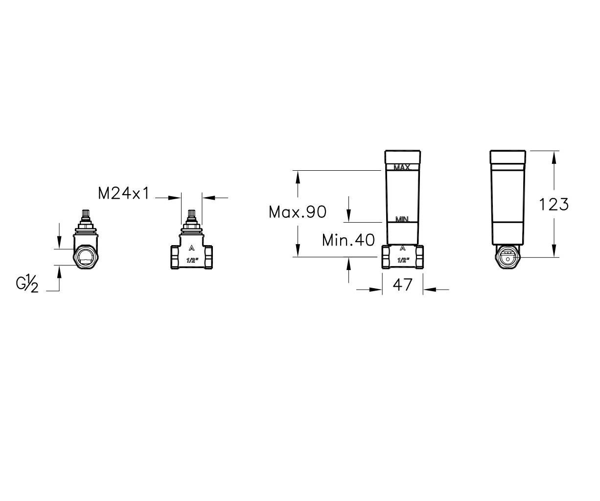 Vitra Ankastre Stop Valf Sıva Altı A41441