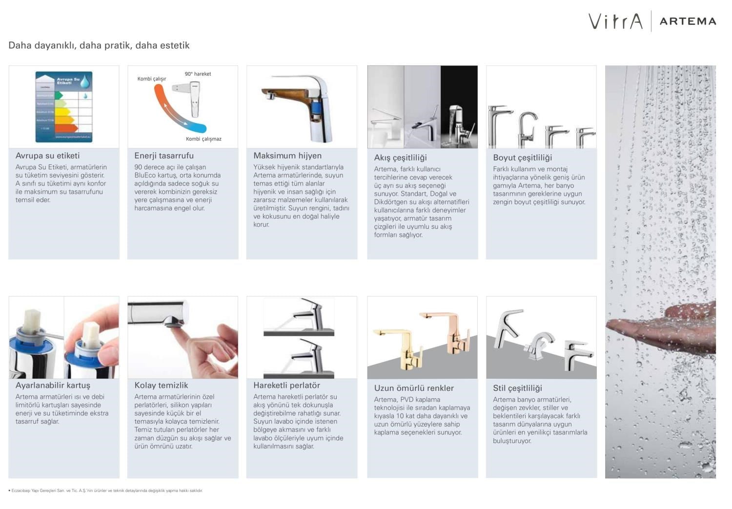 Vitra Memoria Gold Banyo Bataryası El Duşlu Mat Altın Renkli A4233433