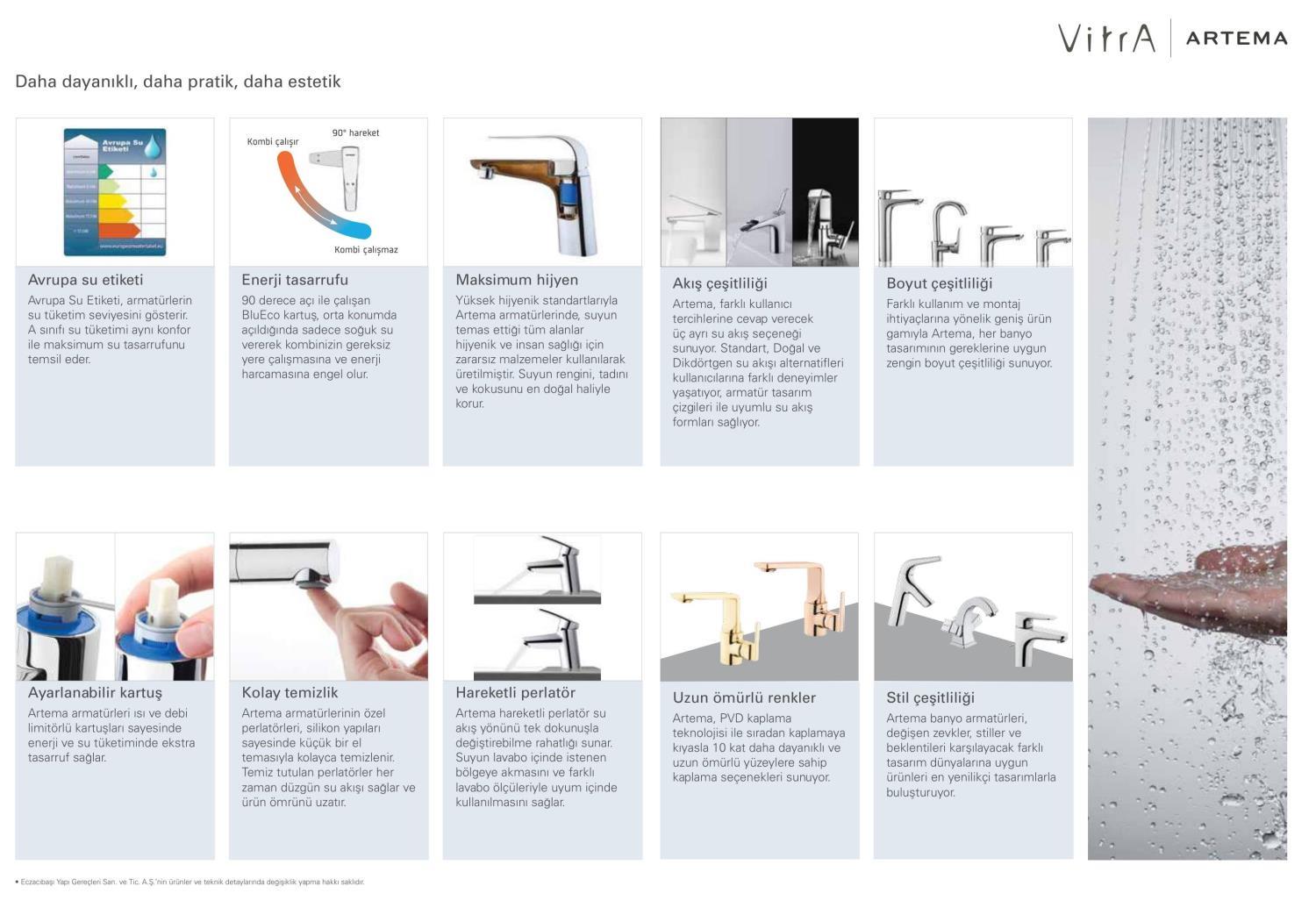 Vitra Memoria Gold Banyo Bataryası El Duşlu Mat Altın Renkli A4233433