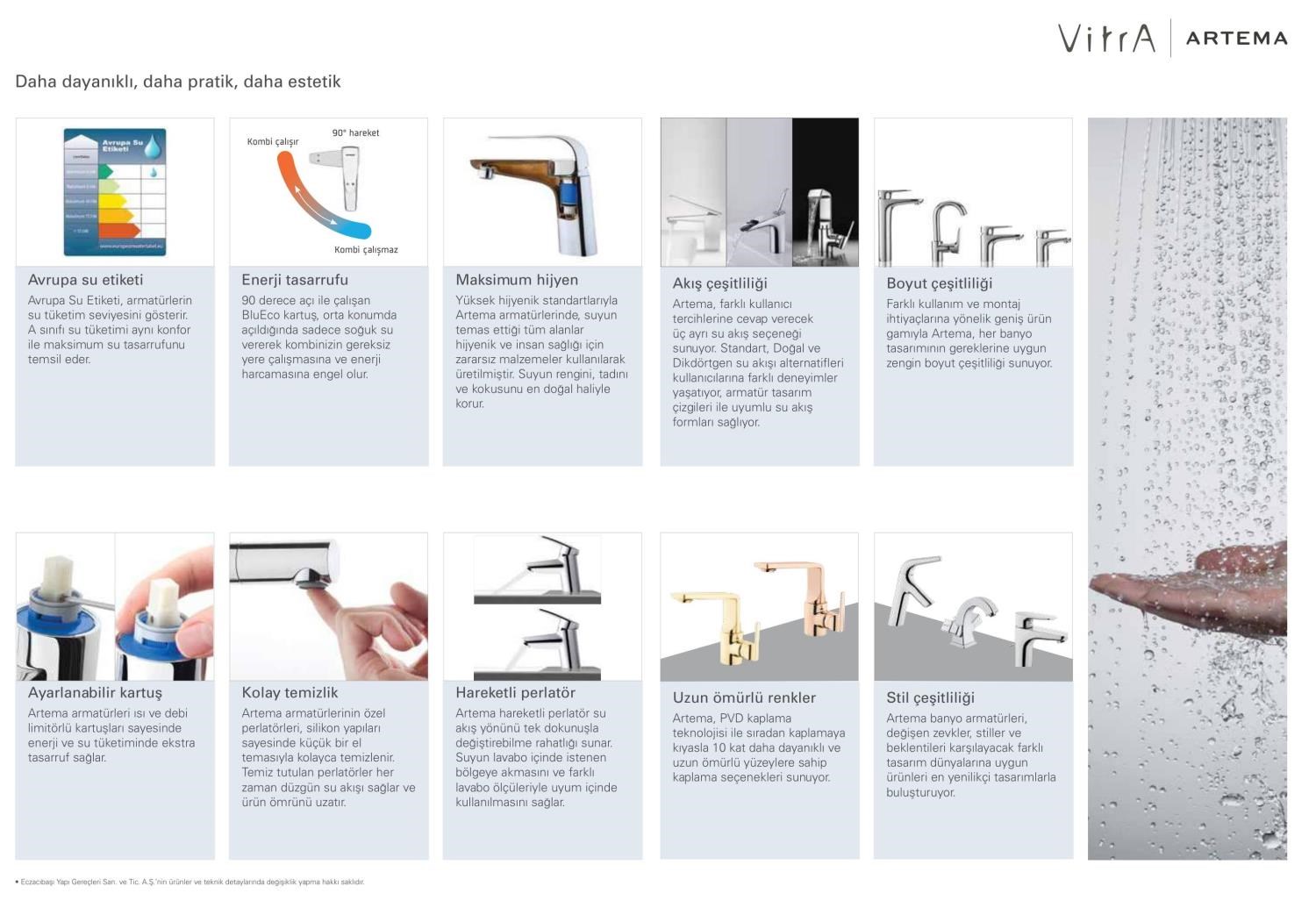 Vitra Memoria Gold Fotoselli Lavabo Bataryası Mat Altın Renkli Elektrikli Çift Su A4706033
