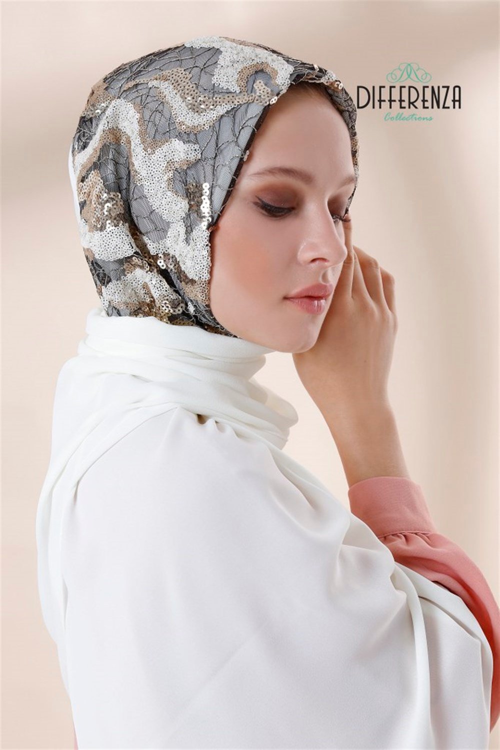 BULUT PAYET ŞAL-Beyaz