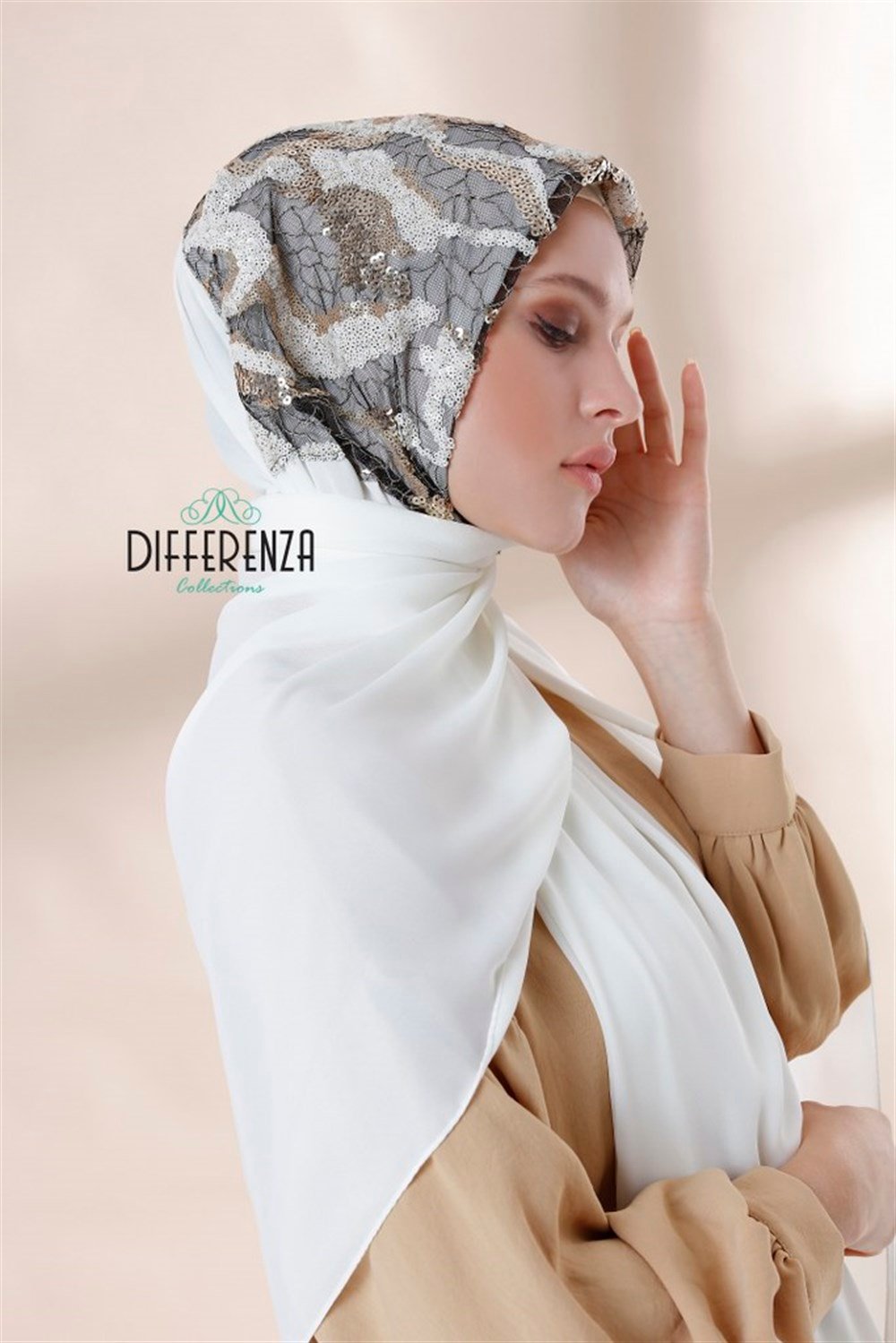 BULUT PAYET ŞAL-Beyaz