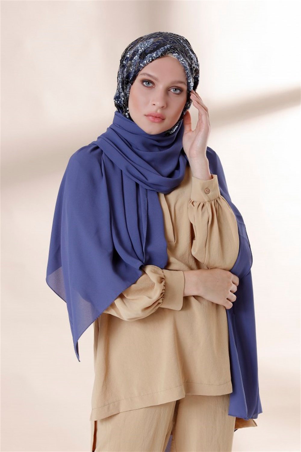 BULUT PAYET ŞAL-İndigo