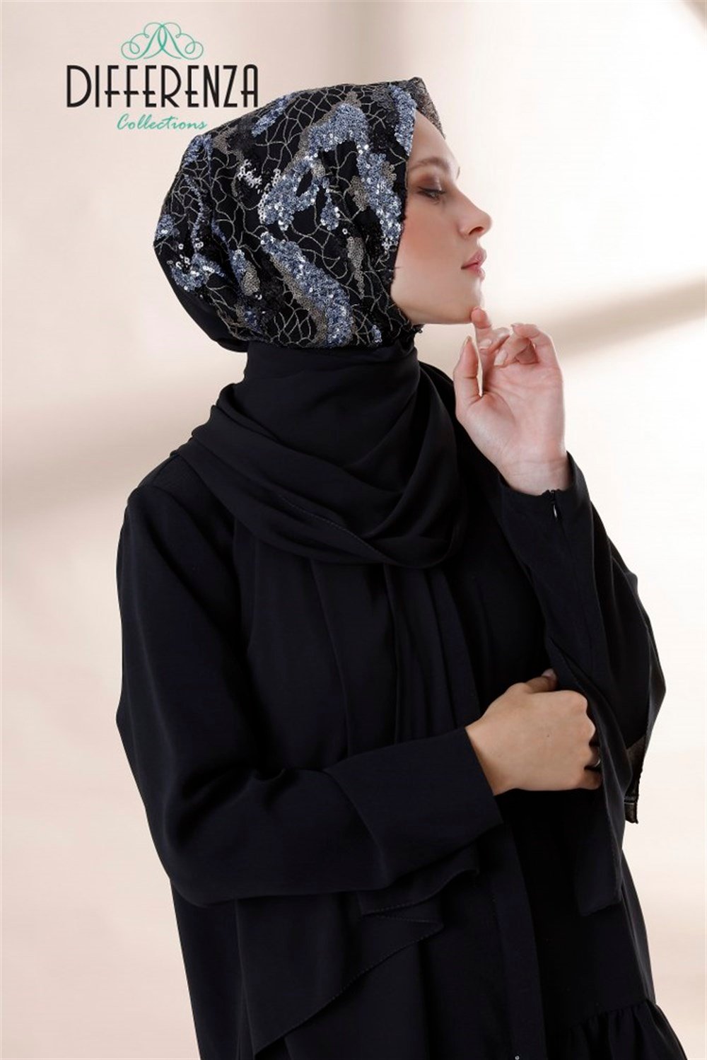 BULUT PAYET ŞAL-Siyahindigo