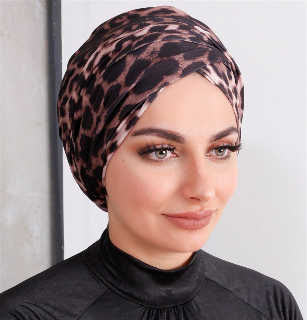 Desenli Dolama Bone - Leopar