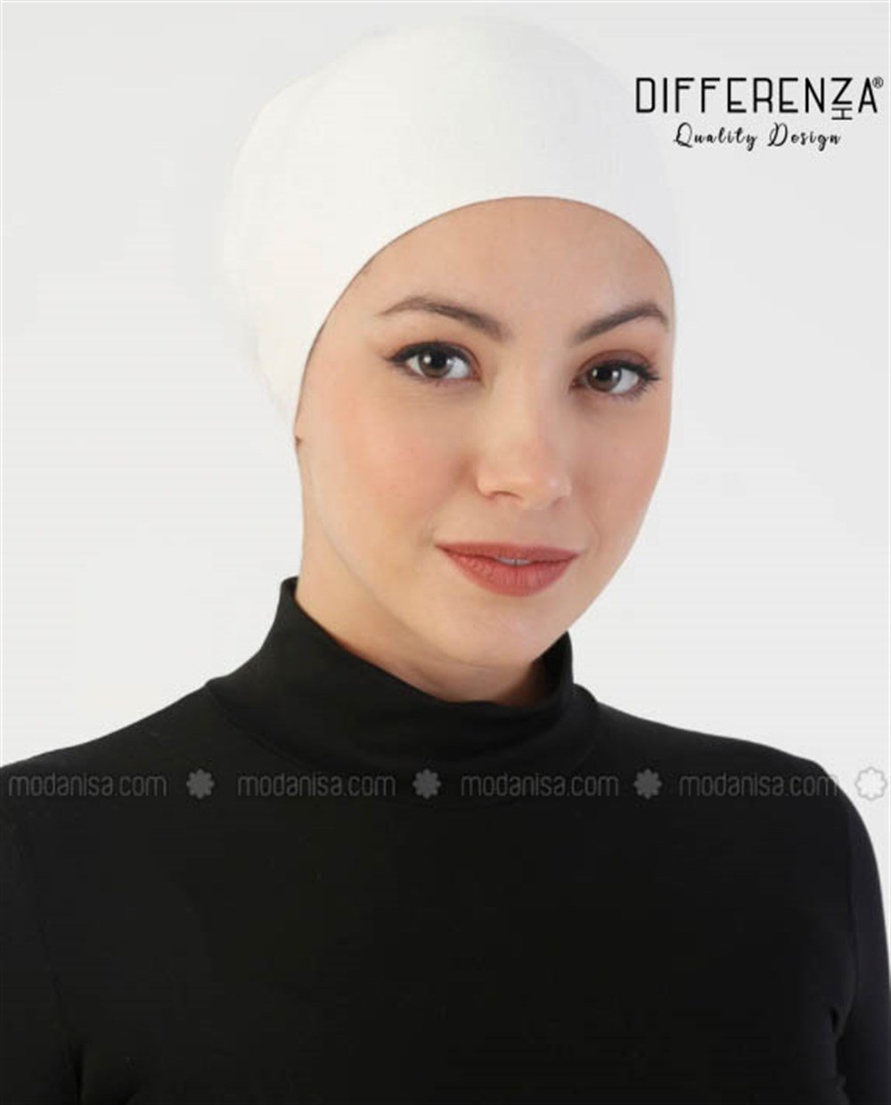 Düşük Topuzlu Bone-Beyaz