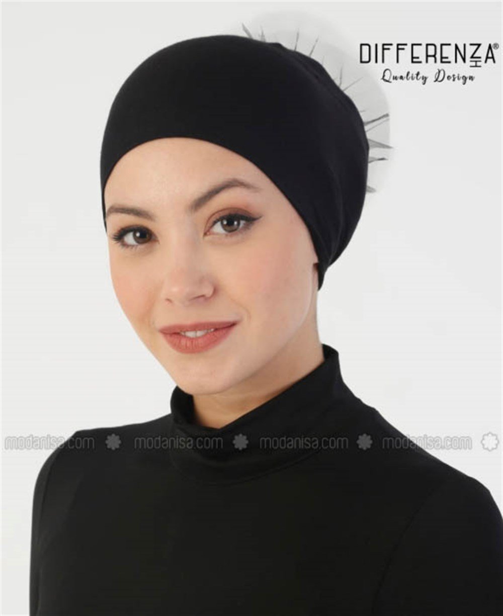 Düşük Topuzlu Bone-Siyah