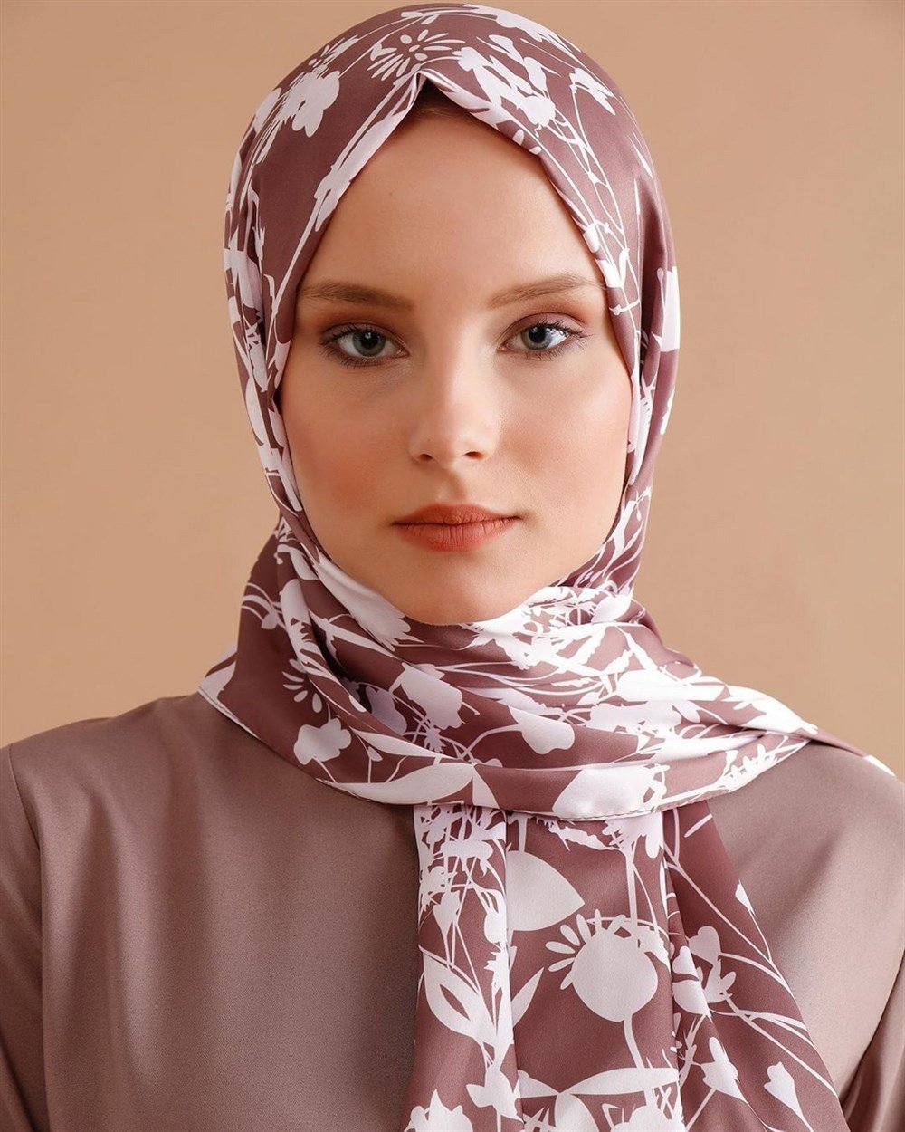Gölge Rose Şal - Vizon / Krem