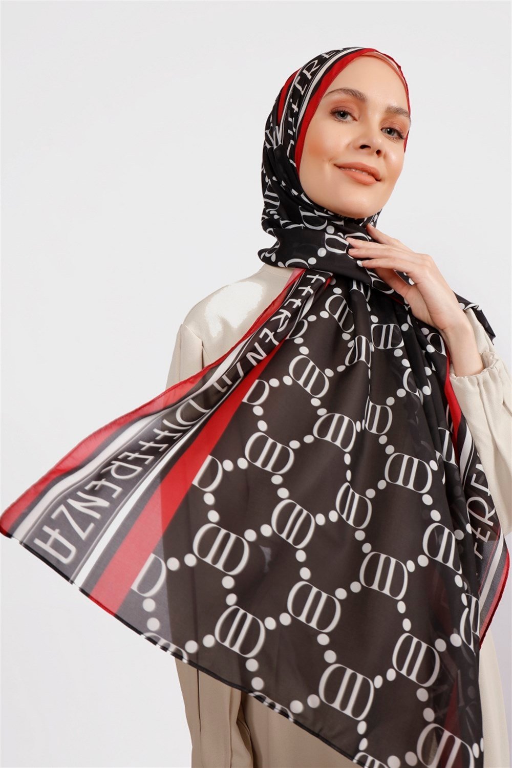 İkon Şal - Siyah