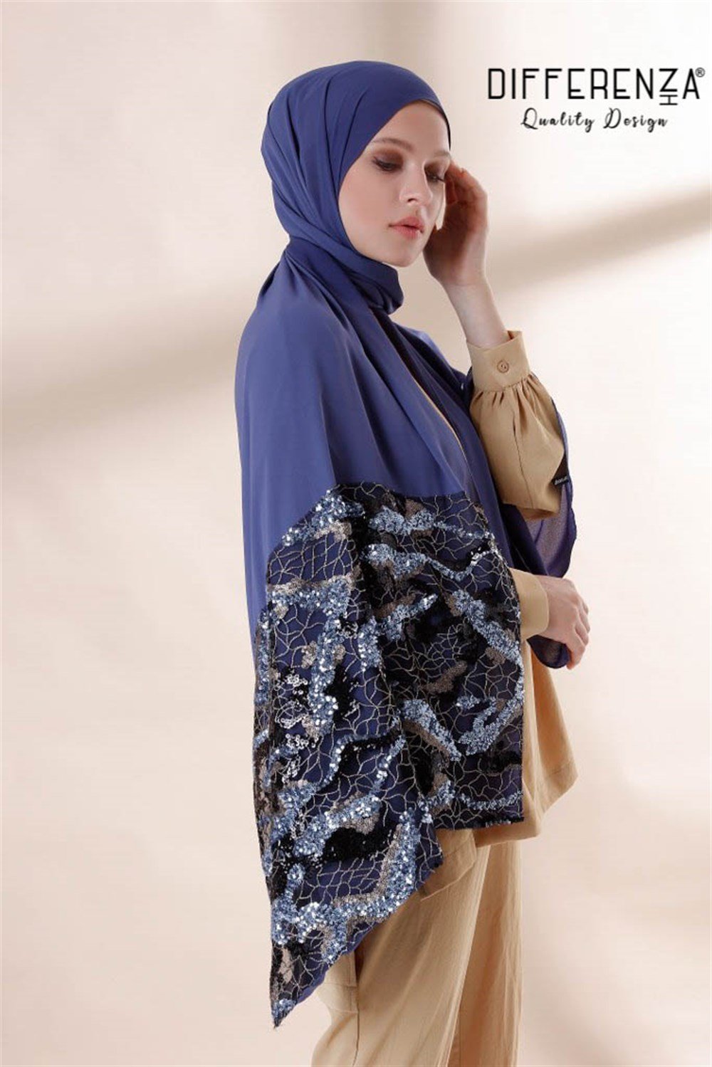 Kenar Bulut Payet-Indigo