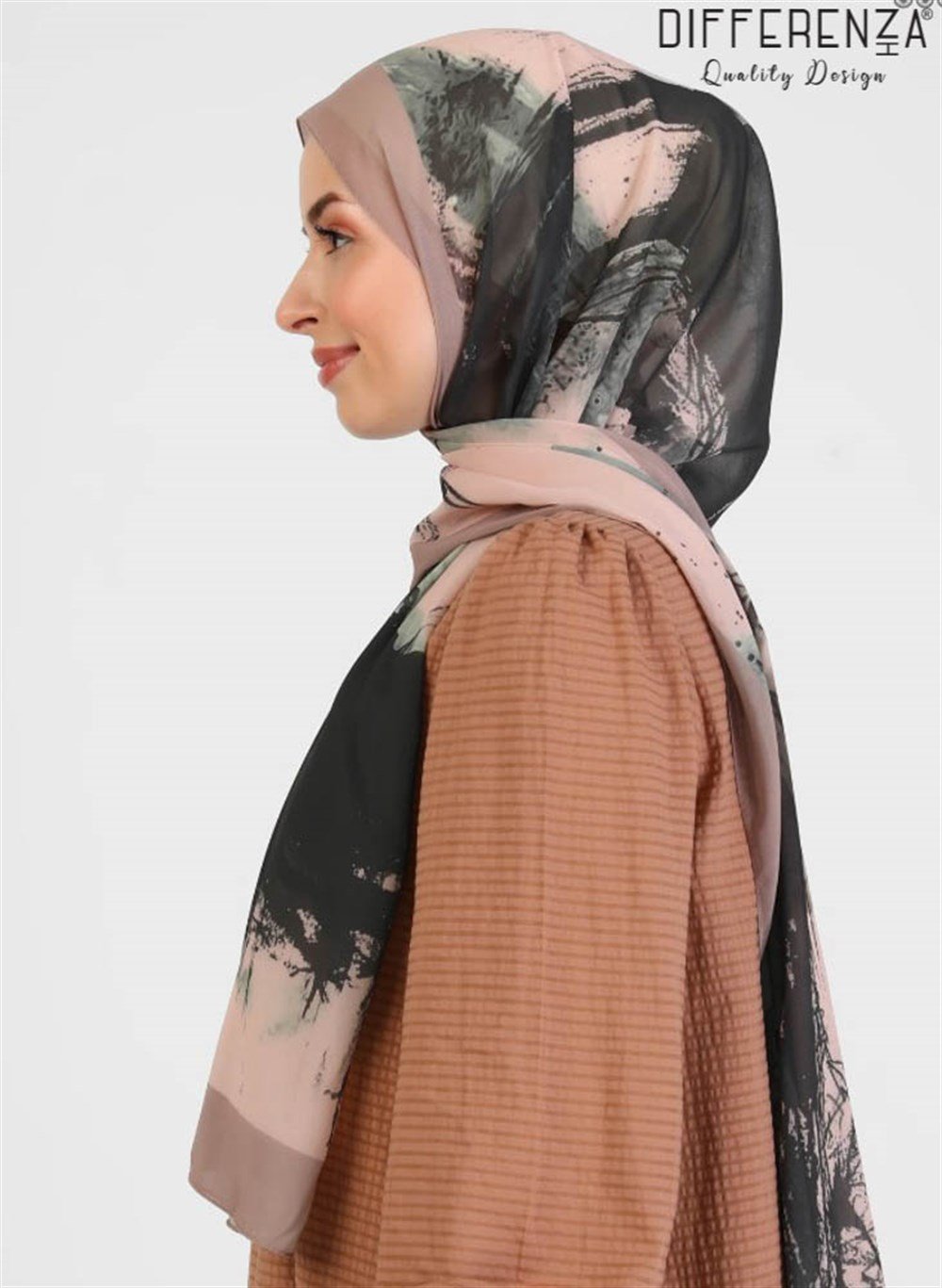 Ring Desenli Şal-Haki