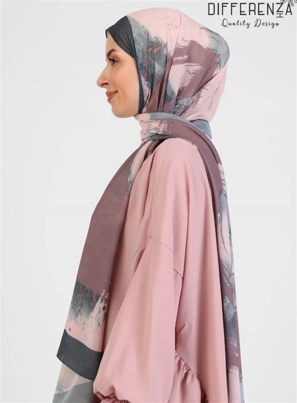 Ring Desenli Şal-Vizon