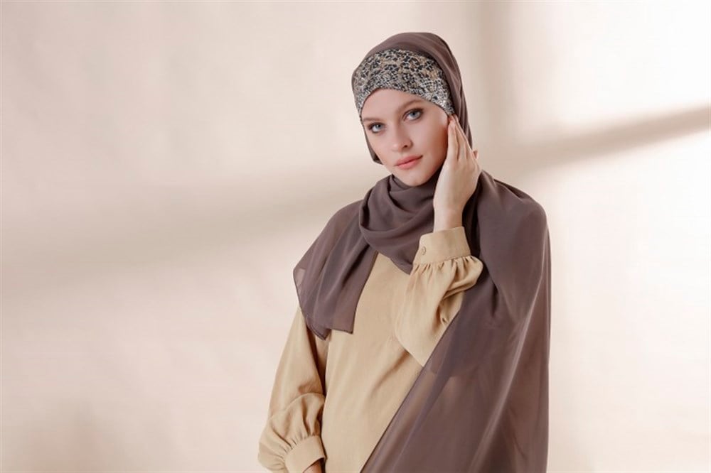 Soft Leopar Pratik Şal-Koyu vizon