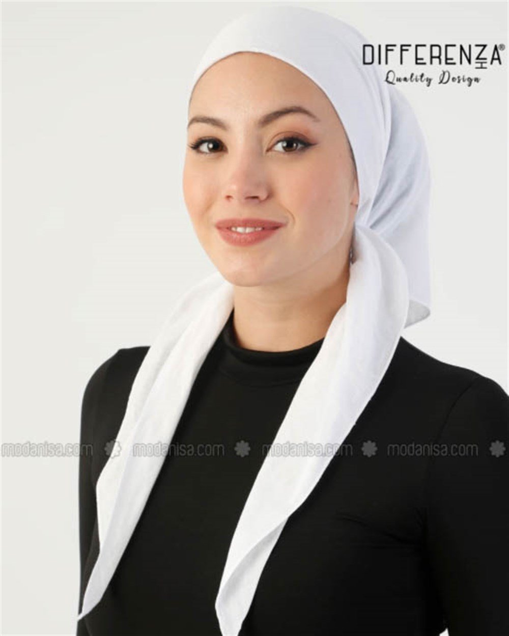 Topuk Kaydırmaz Pamuk Yazma-Beyaz