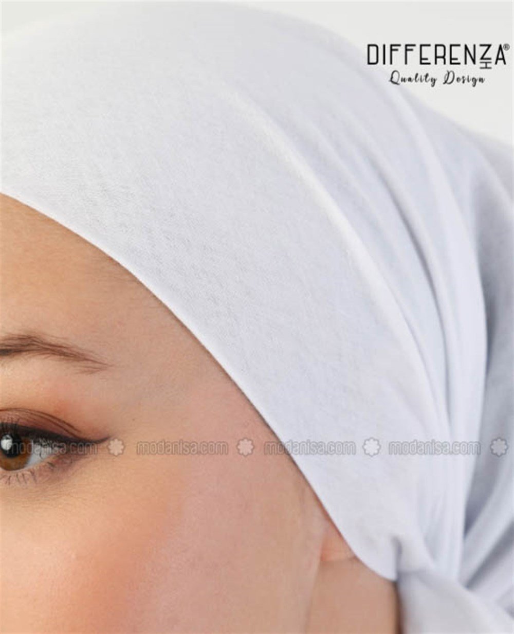 Topuk Kaydırmaz Pamuk Yazma-Beyaz