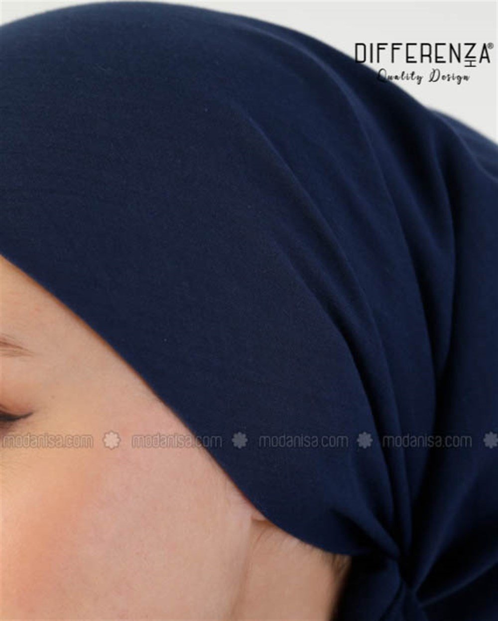 Topuk Kaydırmaz Pamuk Yazma-Lacivert