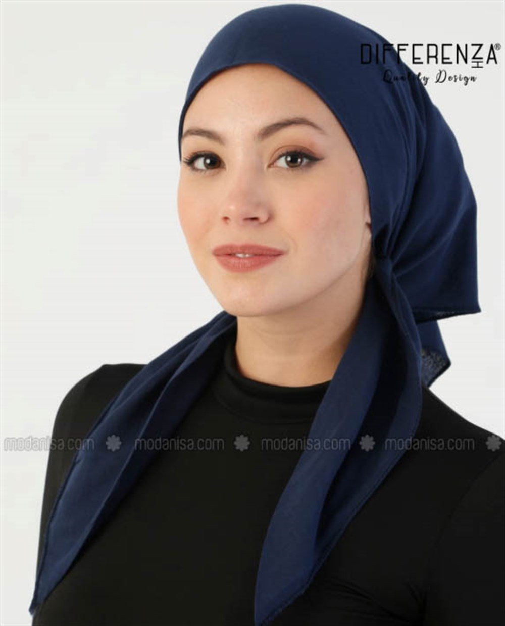 Topuk Kaydırmaz Pamuk Yazma-Lacivert