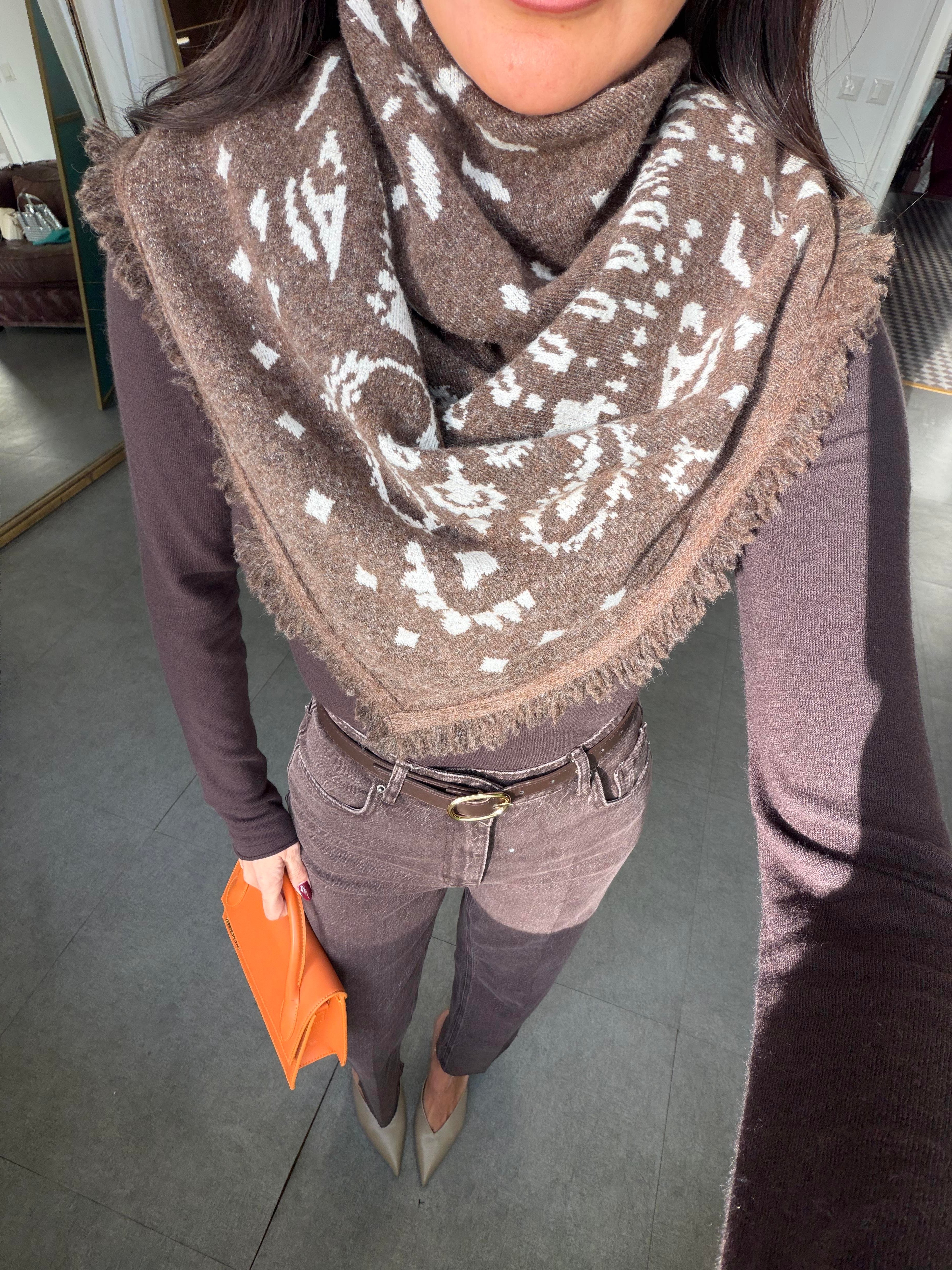 Acı Kahve-Ekru Şal