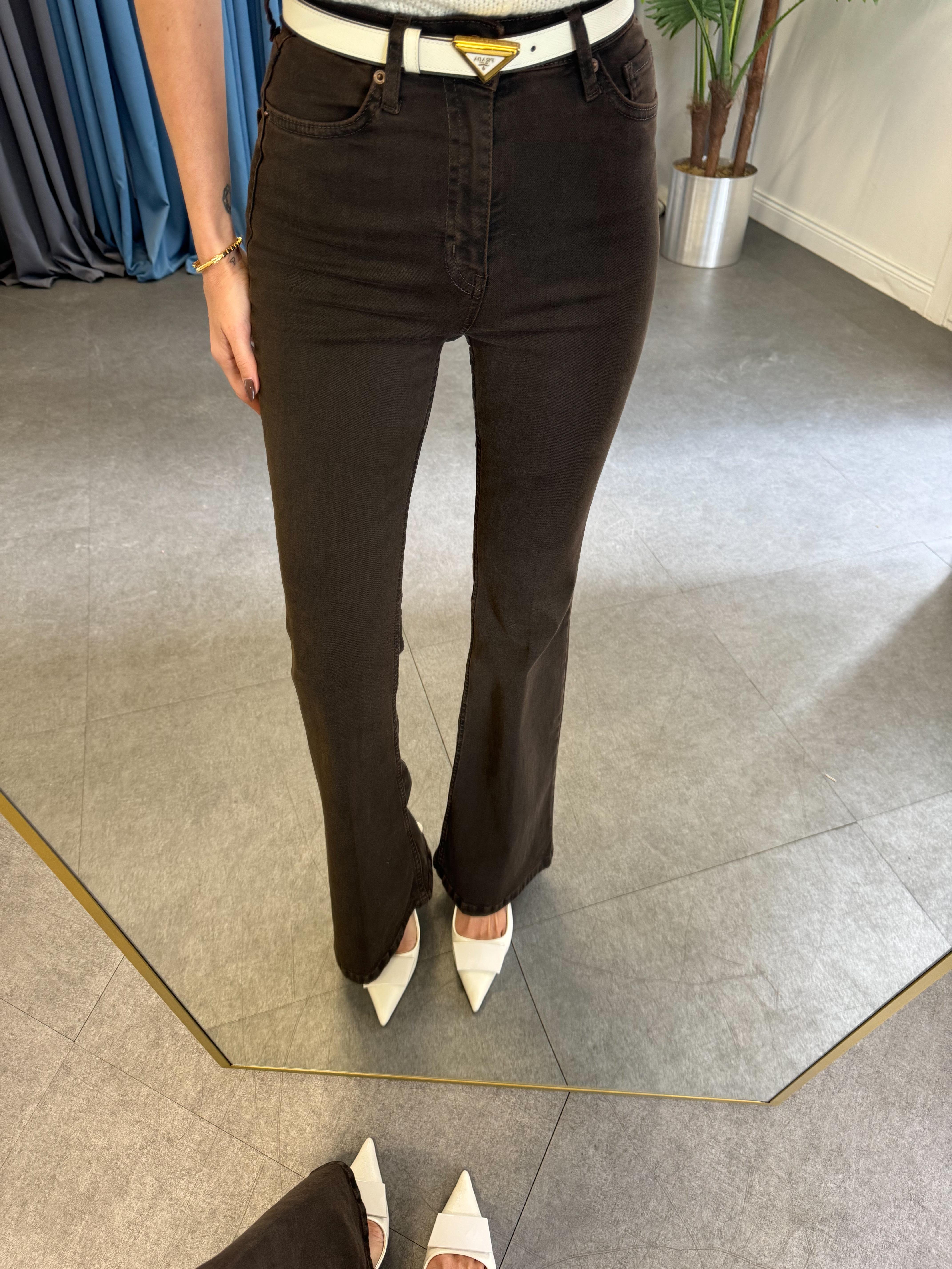 Acı Kahve İspanyol Paça Denim