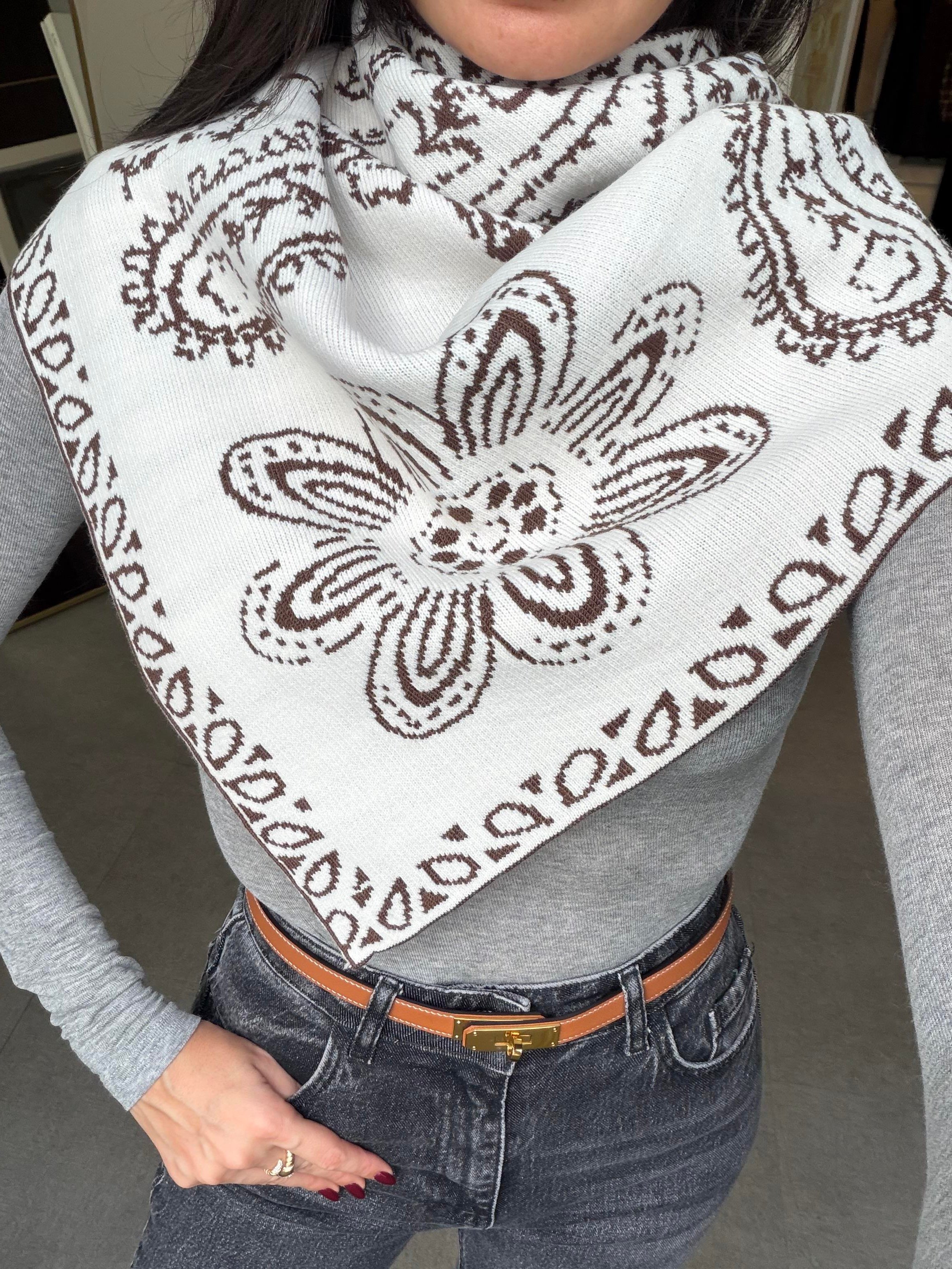 Açık Kahve-Krem Şal