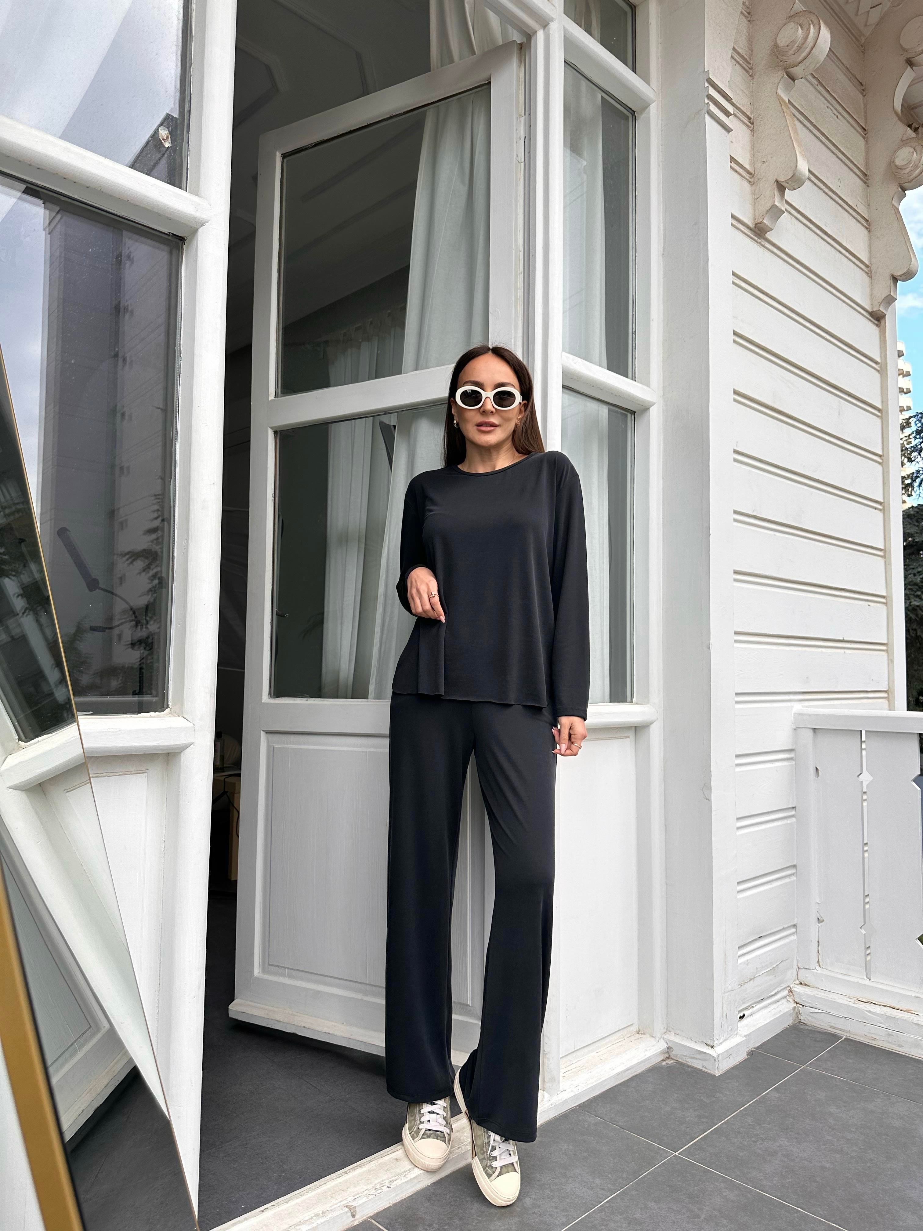 Antrasit Modal Kumaş Takım