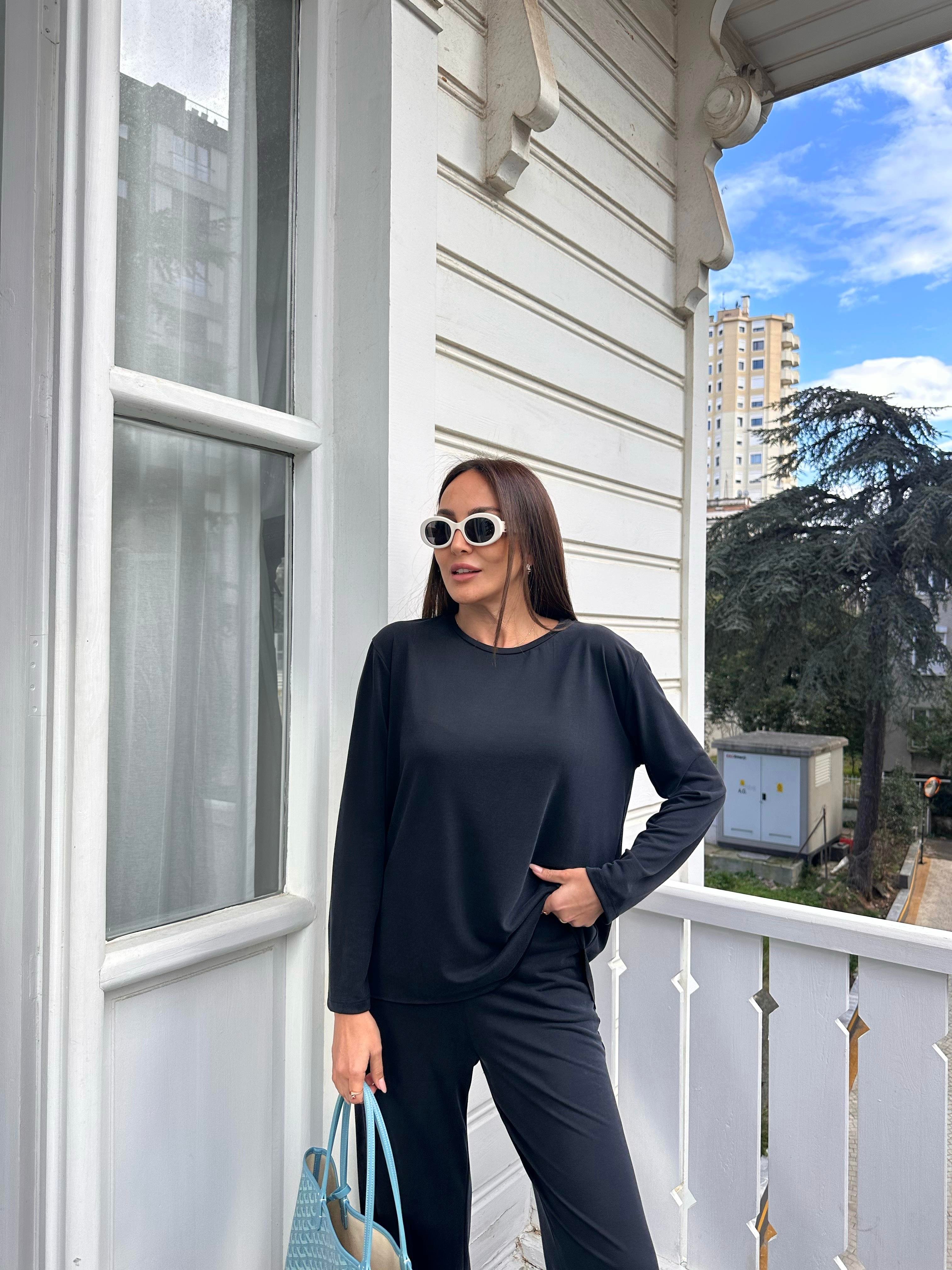 Antrasit Modal Kumaş Takım