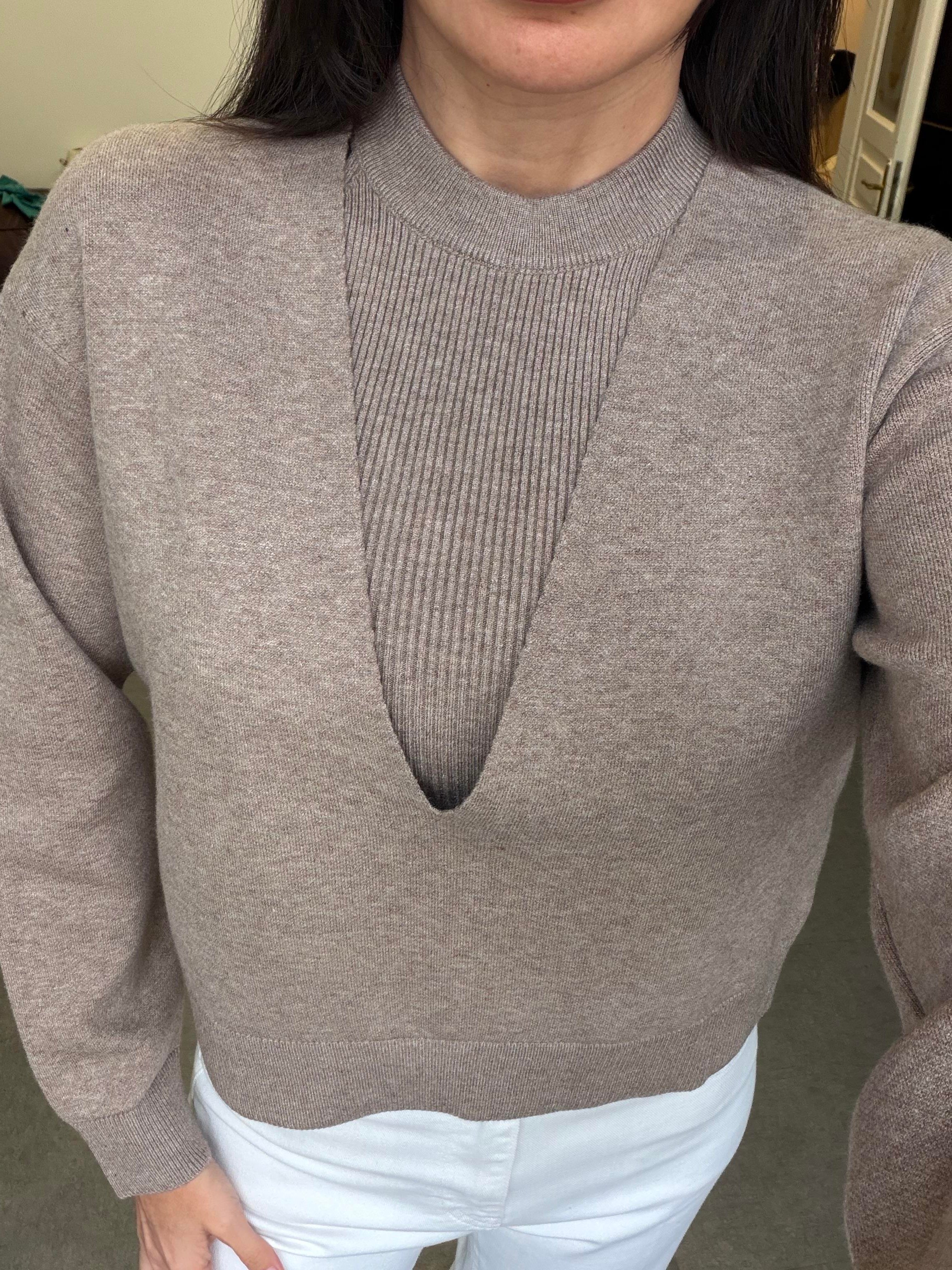 Bej İkili V Yaka Kazak