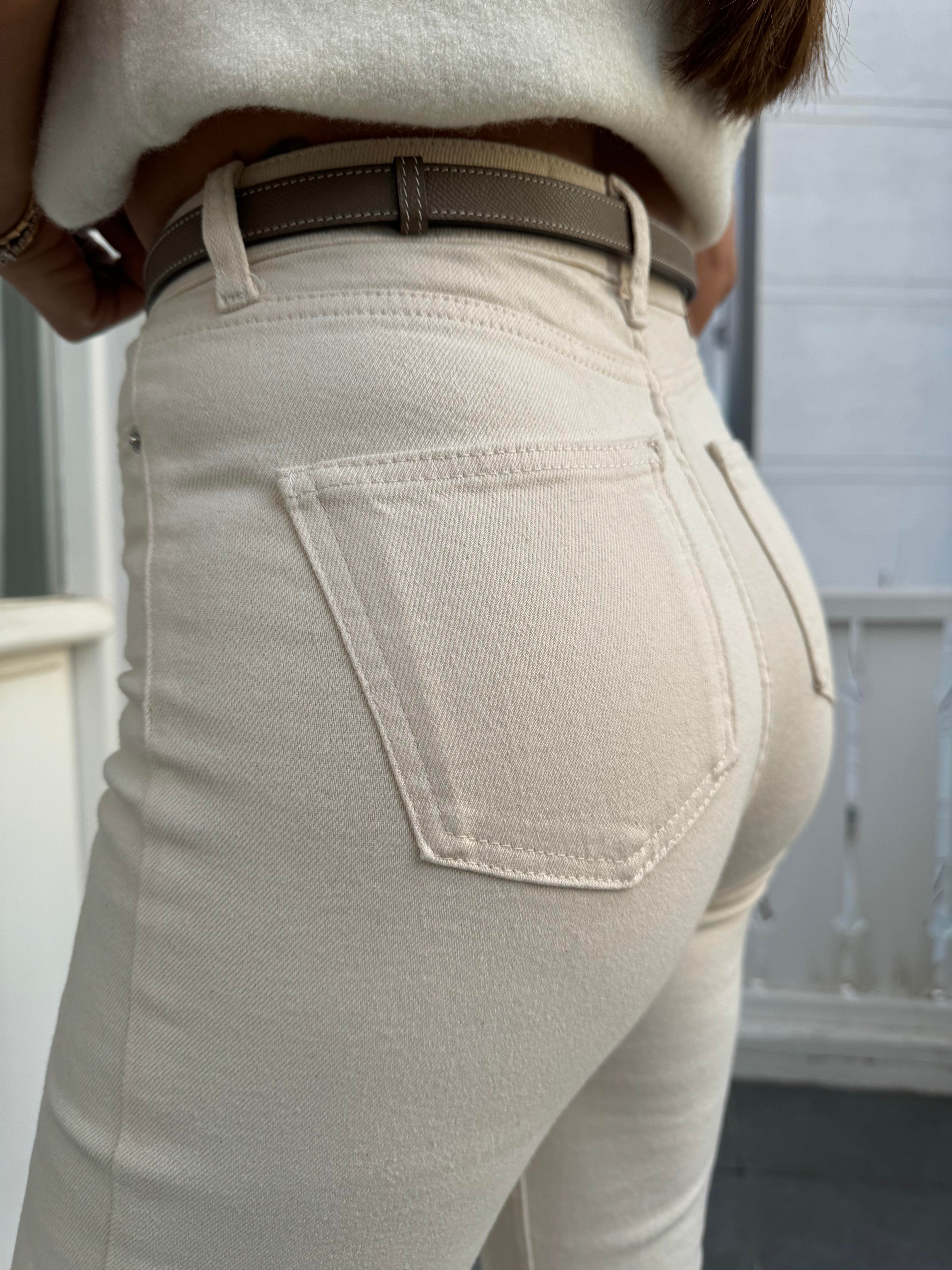 Bej İspanyol Paça Denim