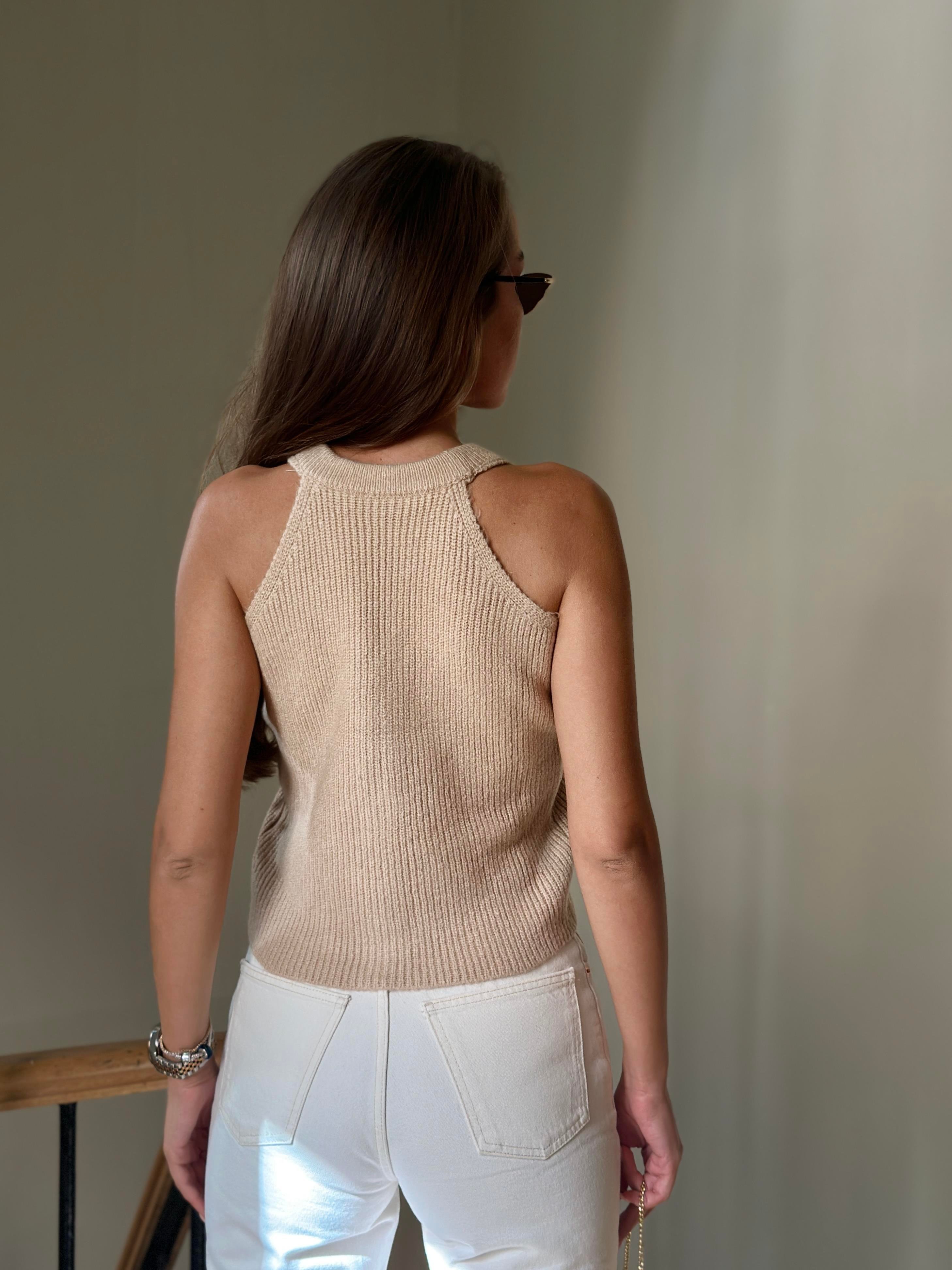 Bej İtalyan Reglan Yelek