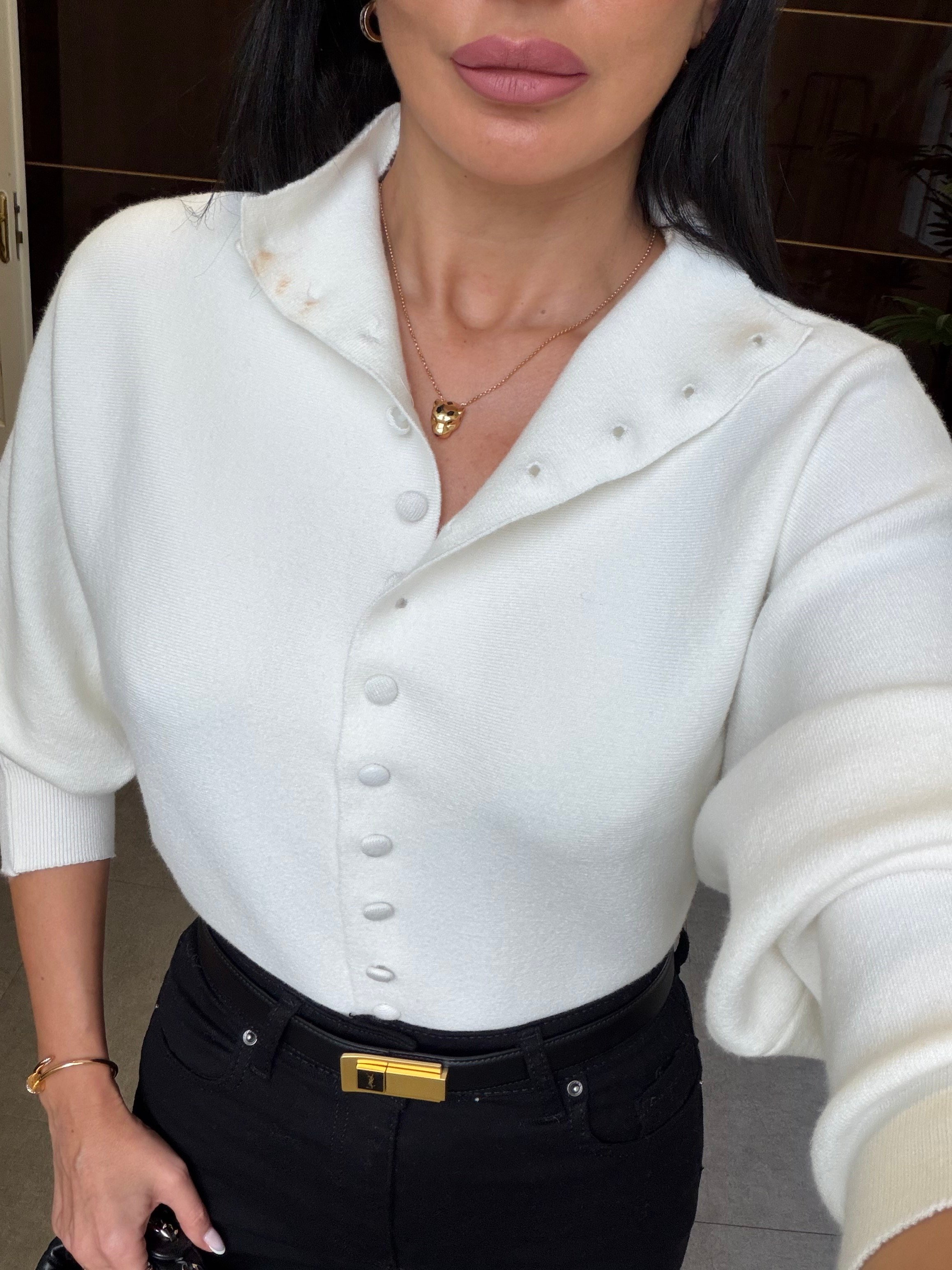 Beyaz Emma Hırka