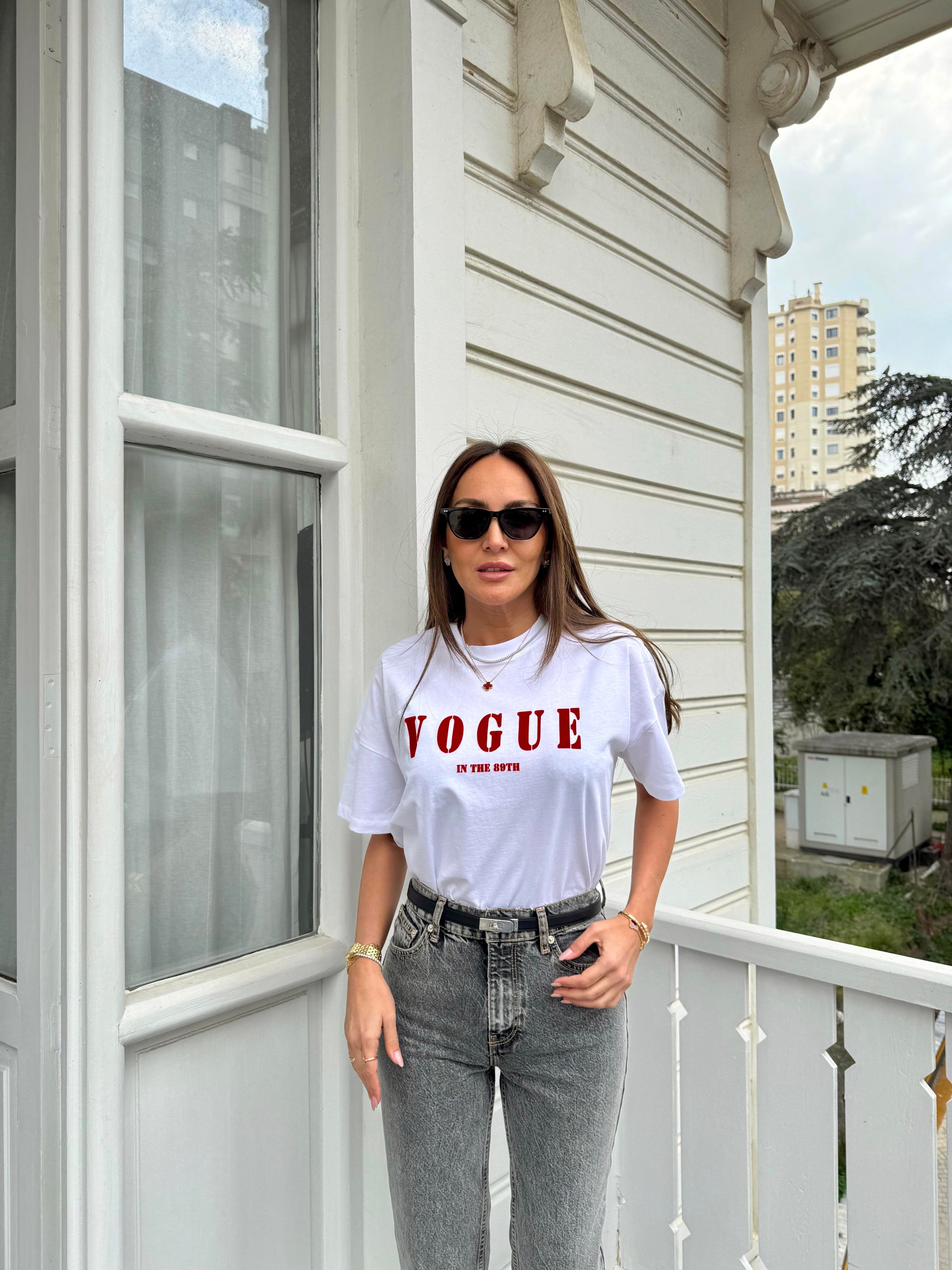 Beyaz Vogue Tshirt