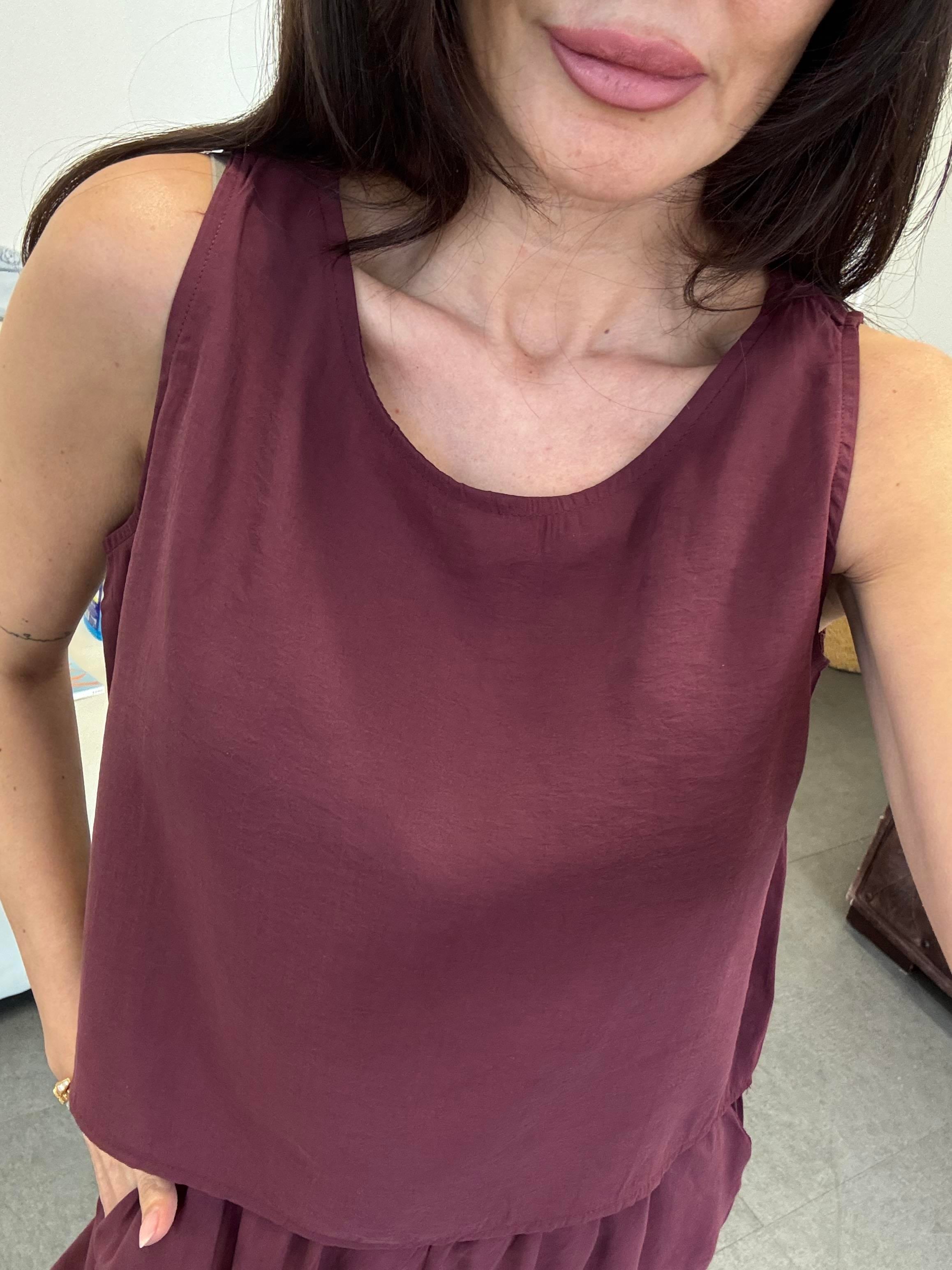 Bordo Tencel Takım
