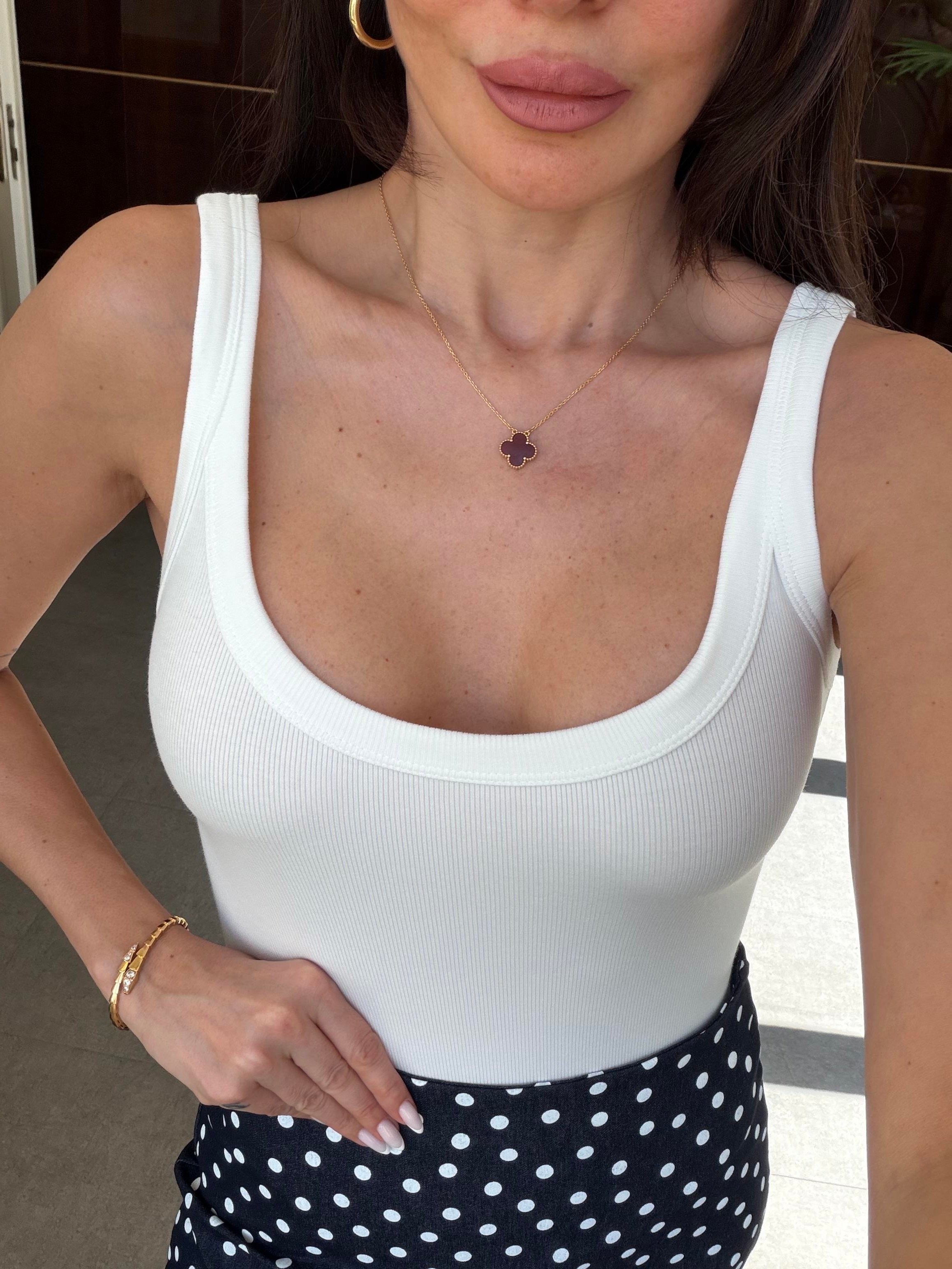 Ekru Askılı Bodysuit