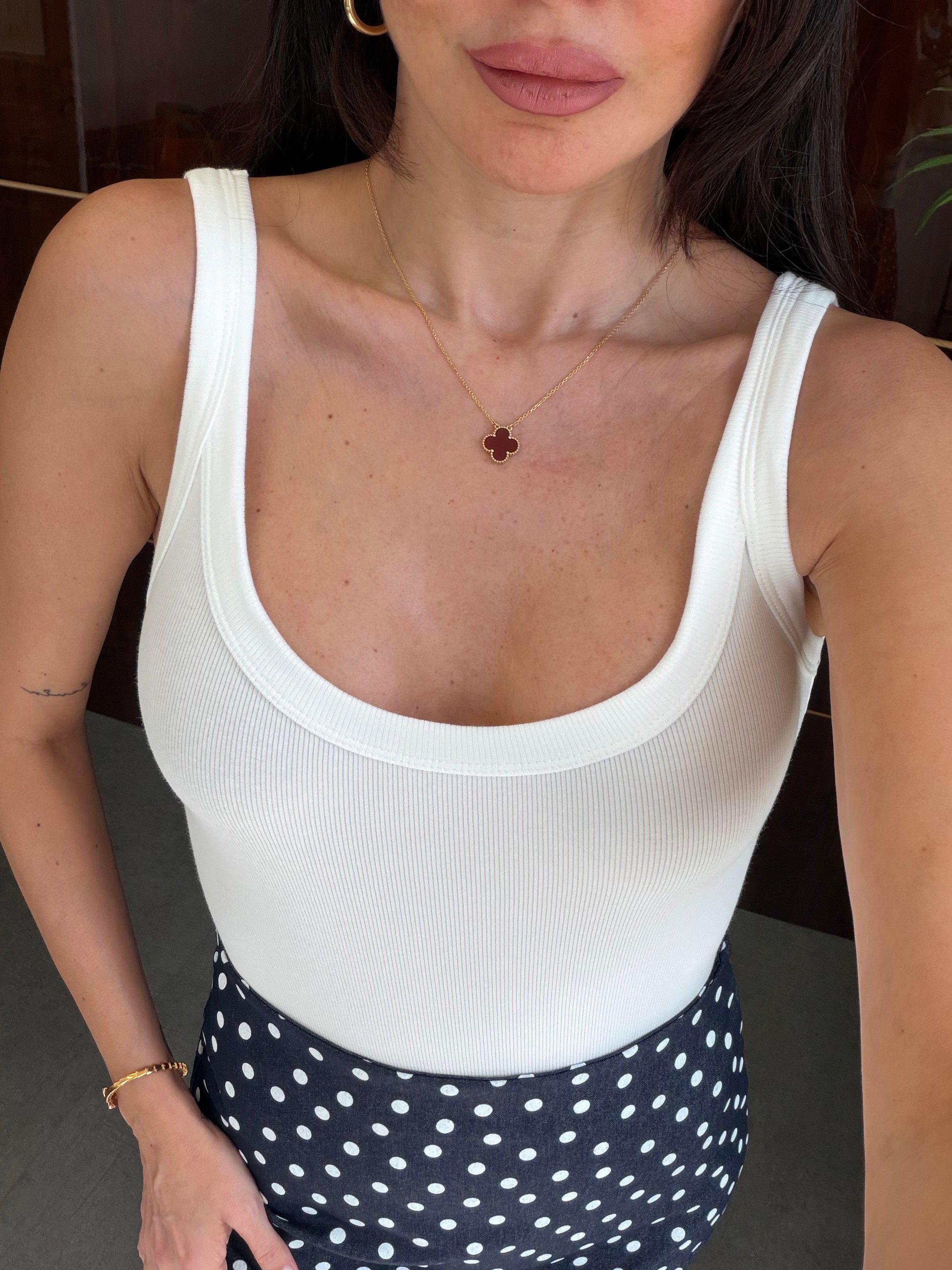 Ekru Askılı Bodysuit