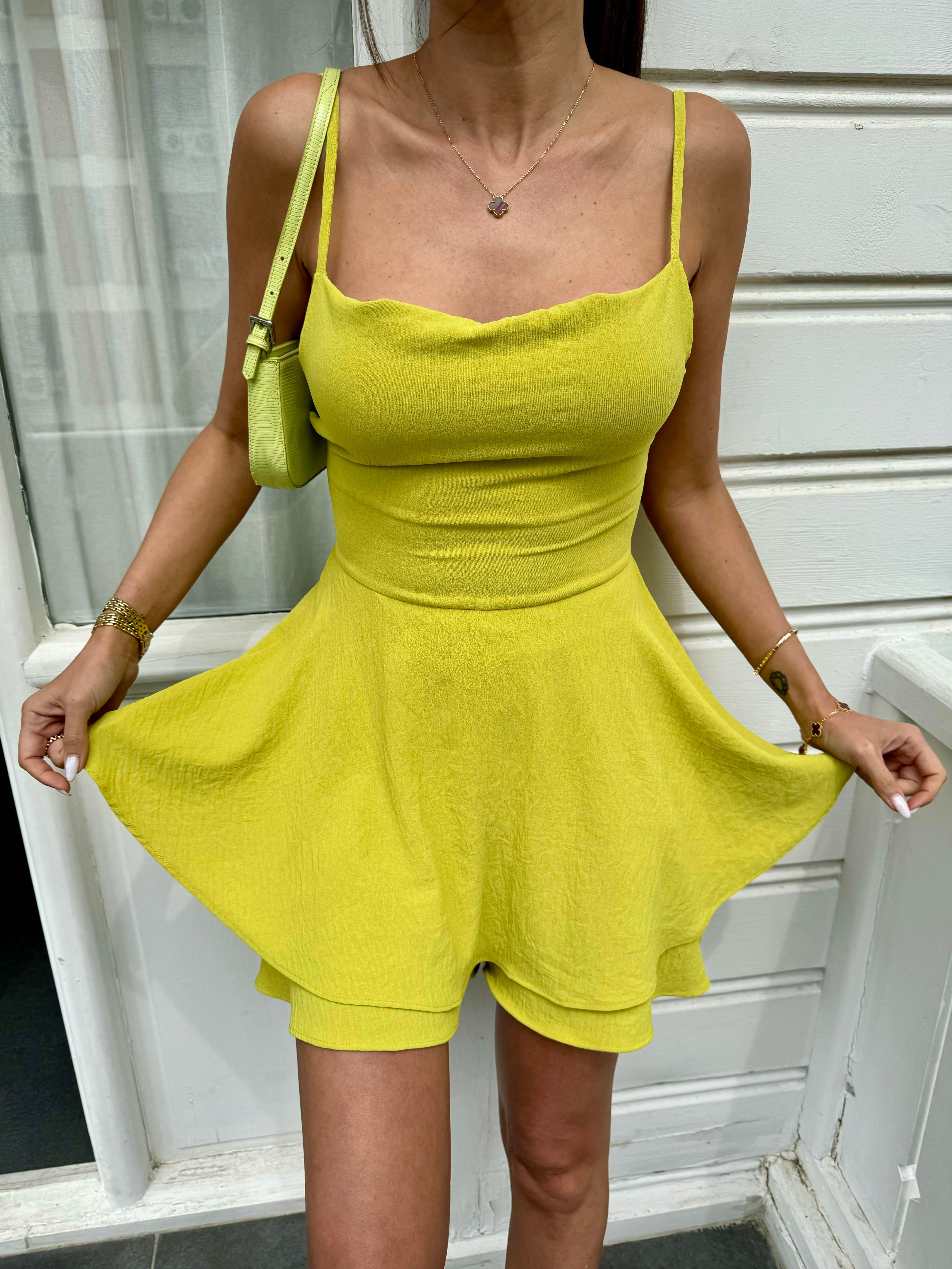 Fıstık Yeşili Tulum