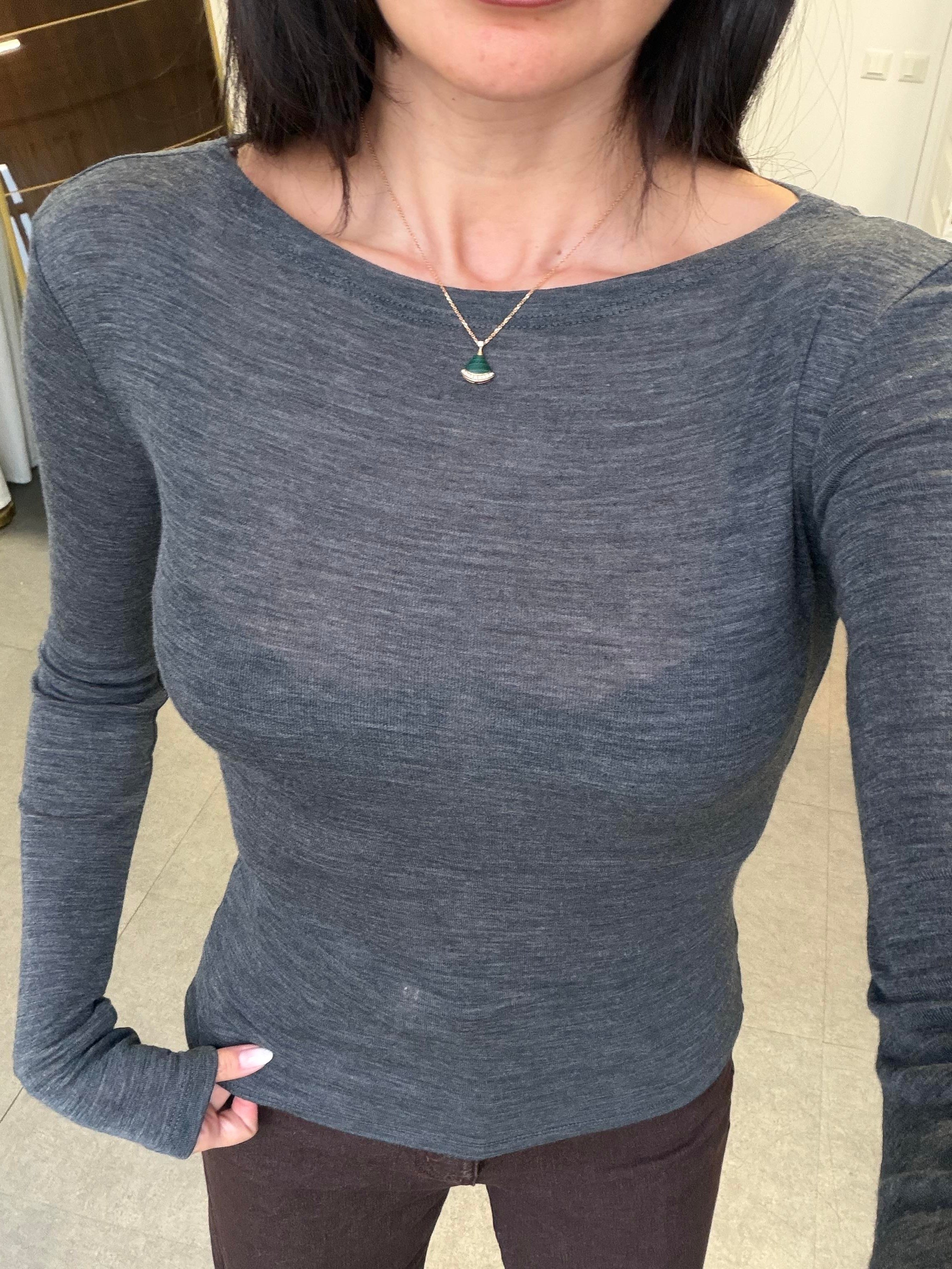 Füme Melanj Kayık Yaka Yün Top