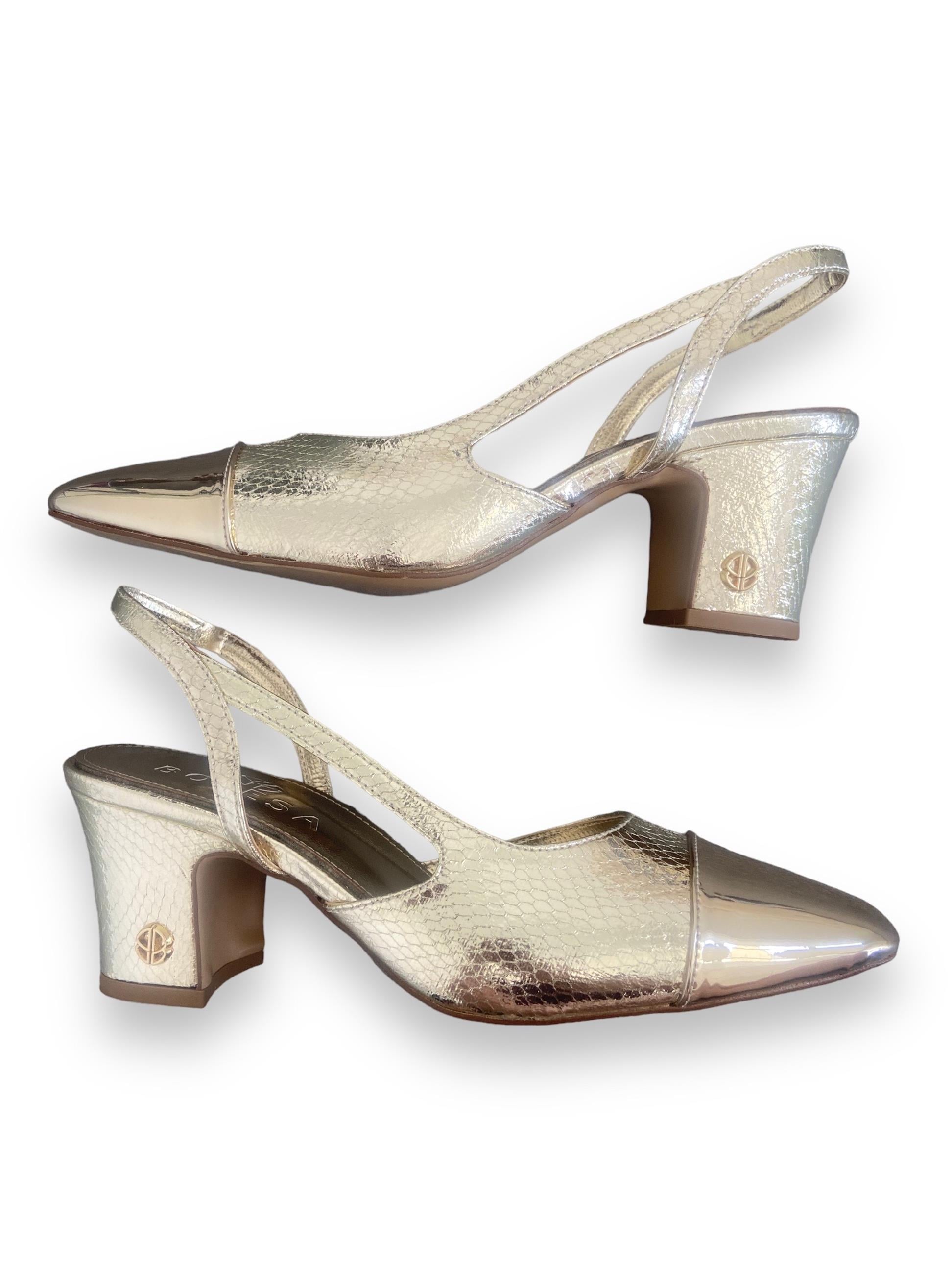 Gold Ella Topuklu Ayakkabı