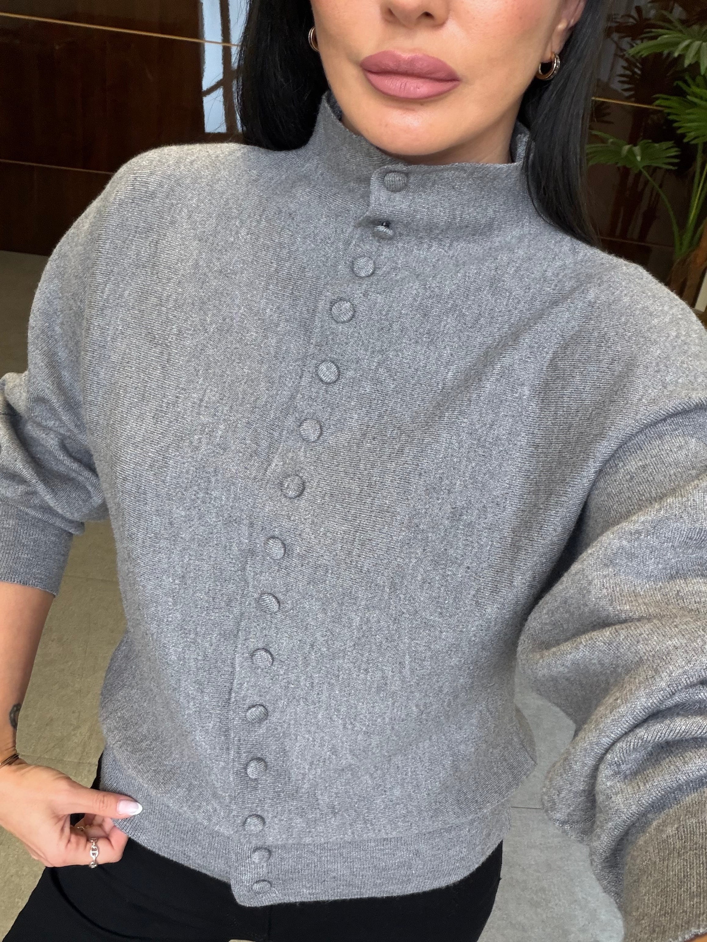 Gri Emma Hırka