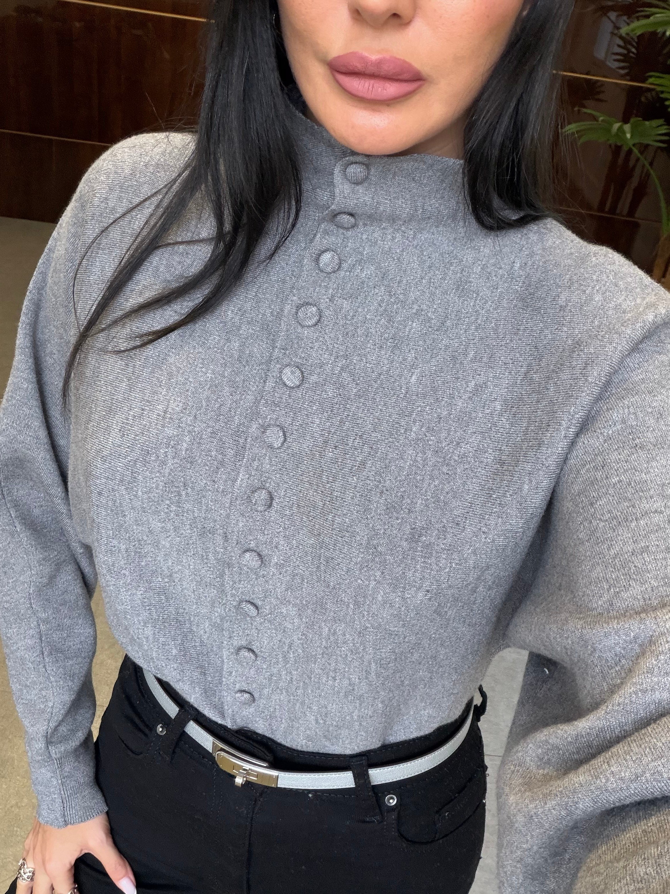 Gri Emma Hırka