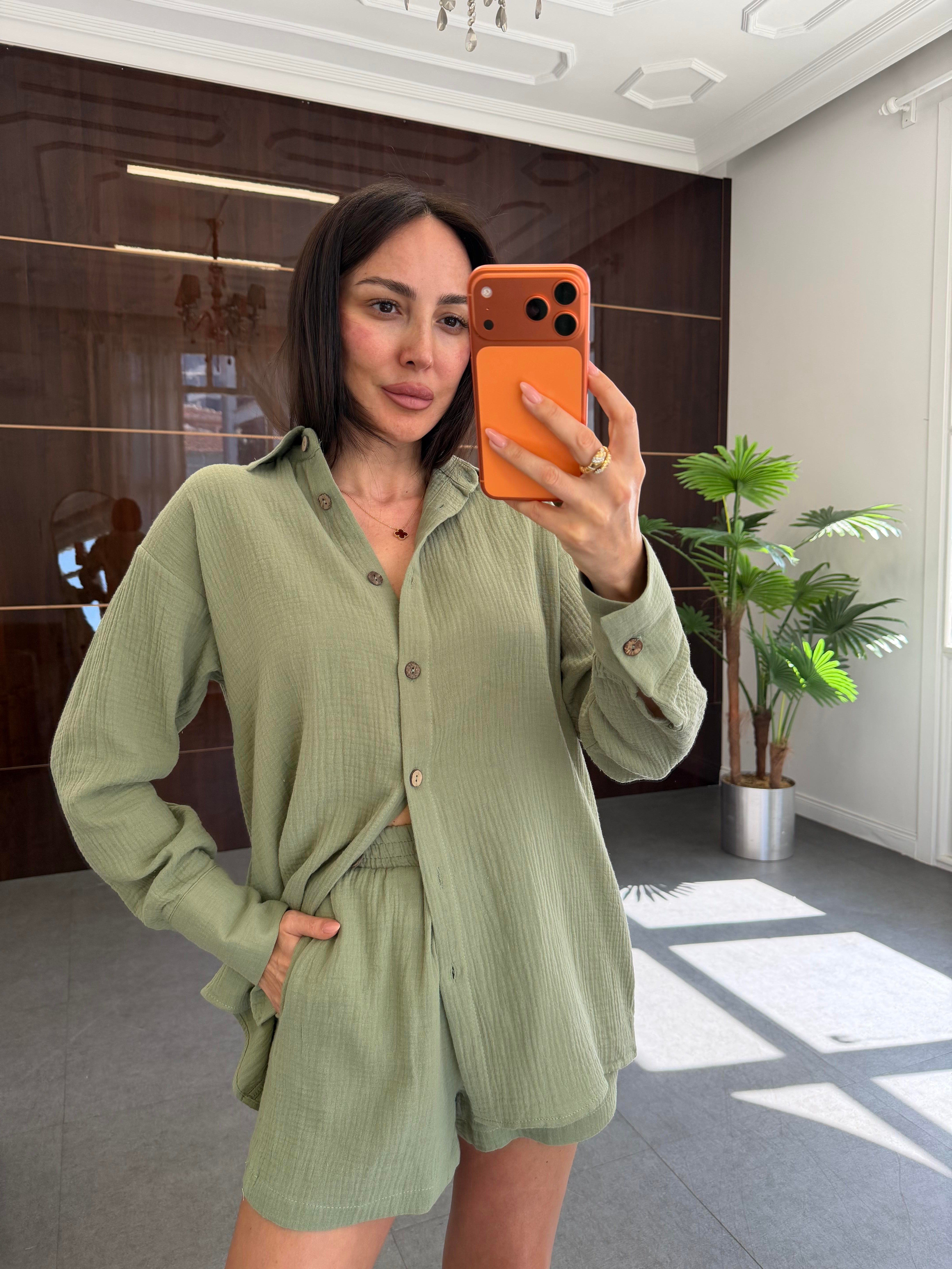 Haki Müslin Wood Takım