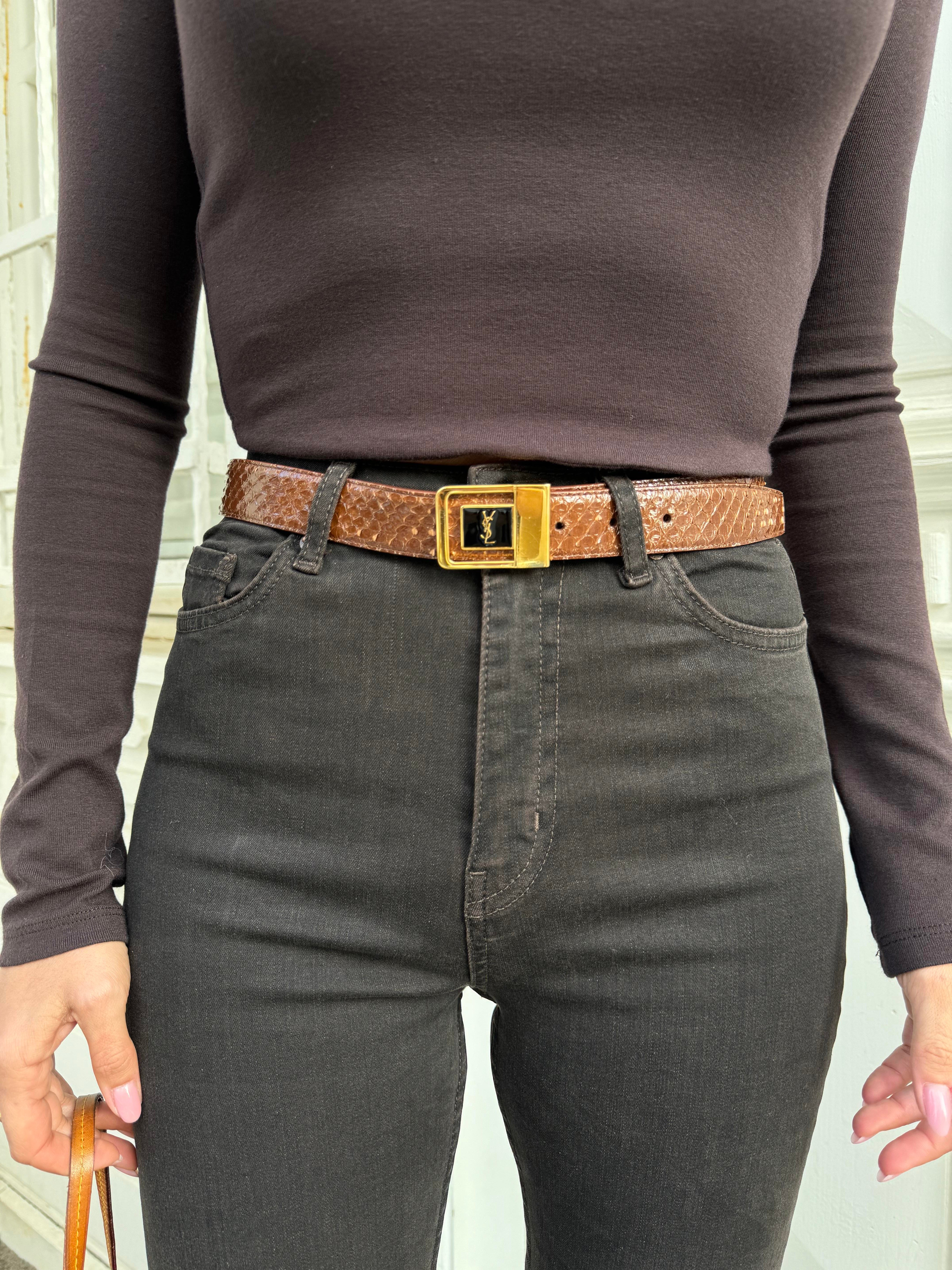 Kahve İspanyol Paça Denim